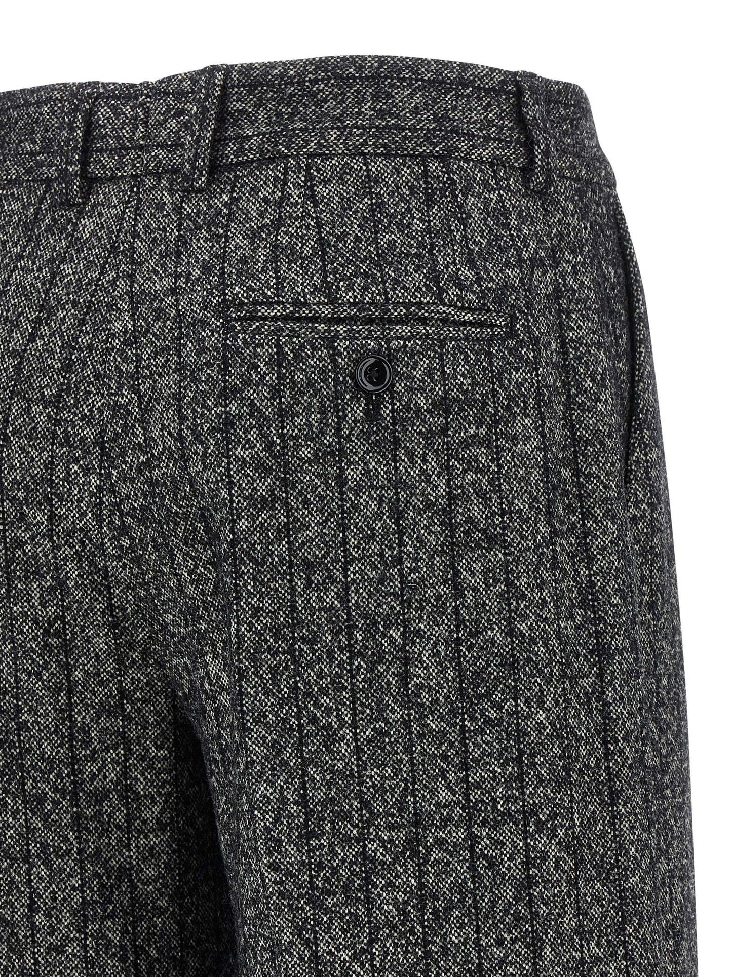 Dolce & Gabbana Bicolor Virgin Wool Casual Pants