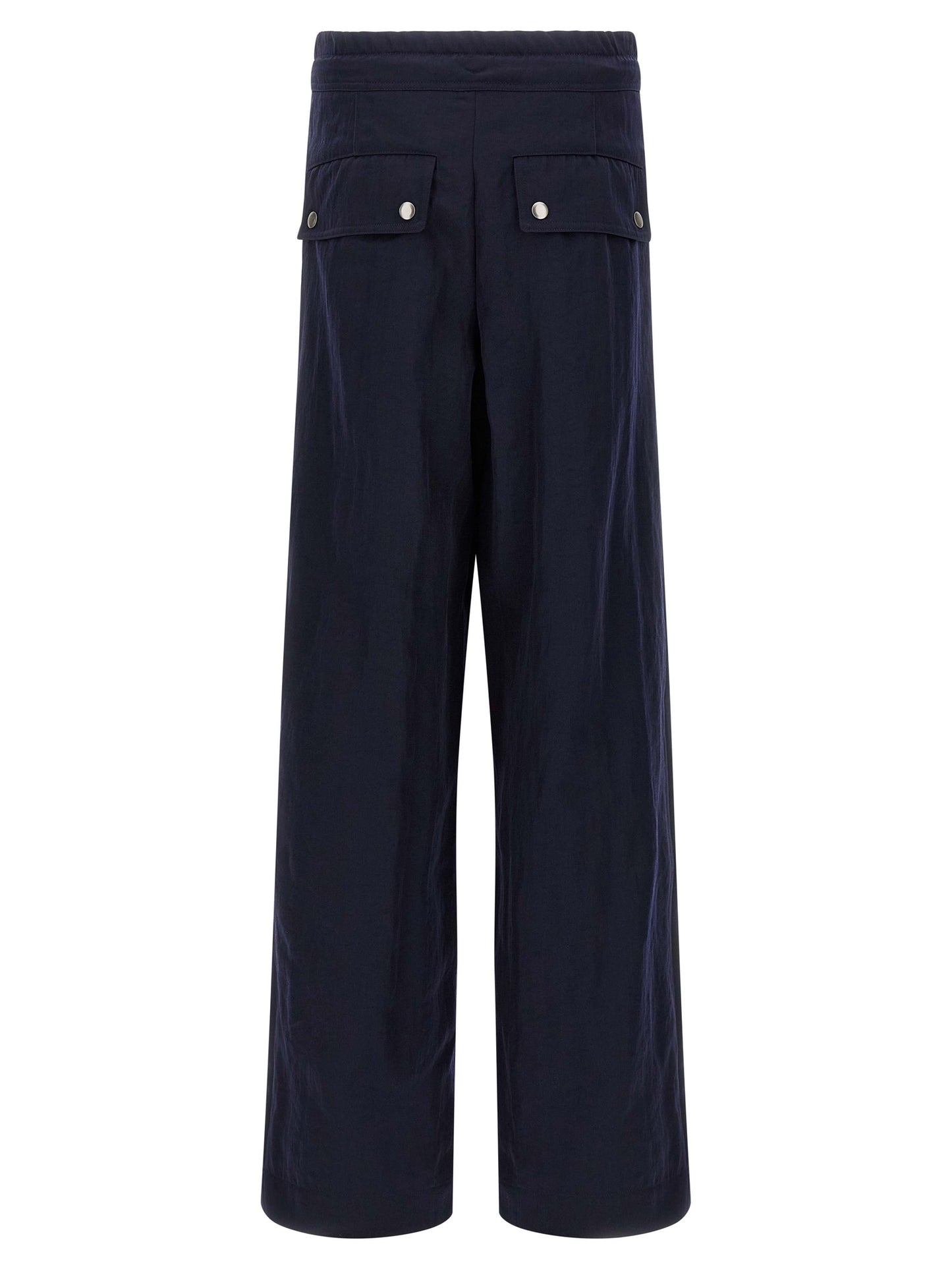Dries Van Noten Blue Nylon Casual Pants