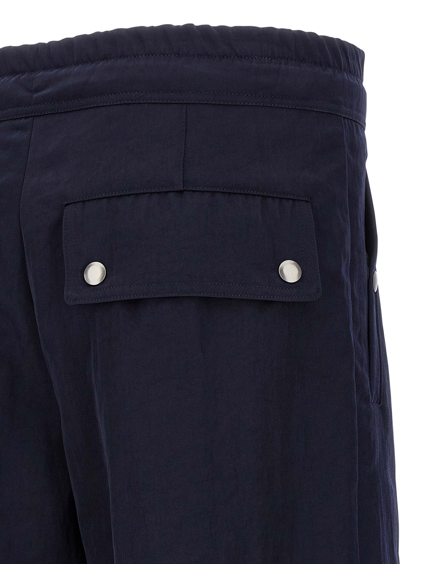 Dries Van Noten Blue Nylon Casual Pants
