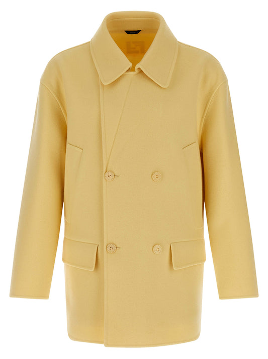 Fendi Multicolor Virgin Wool Coat