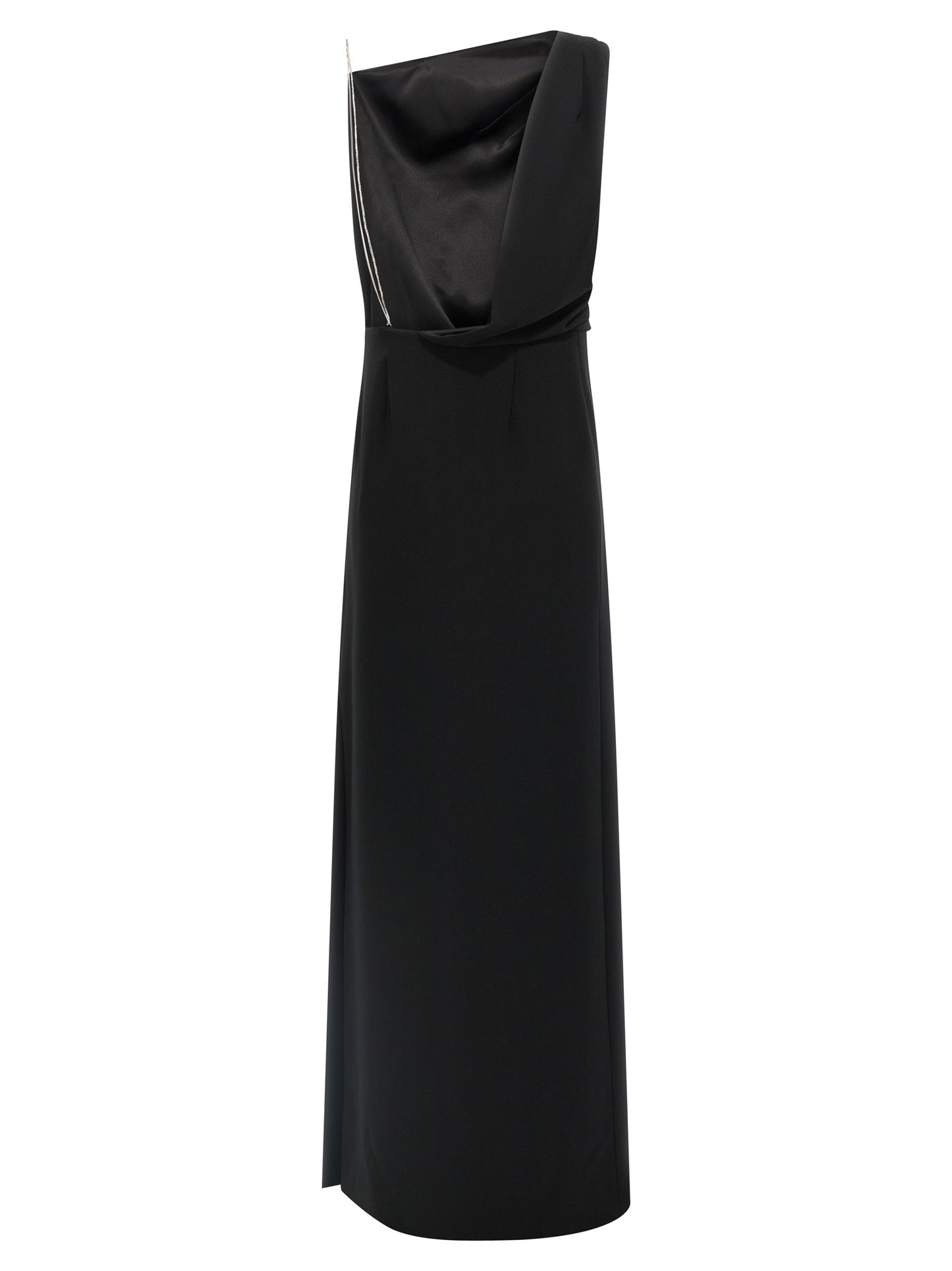 Max Mara Black Triacetate Long Dress
