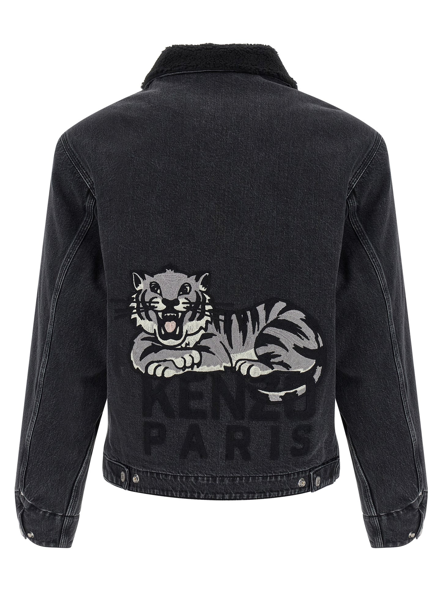 Kenzo Black Cotton Denim Jacket