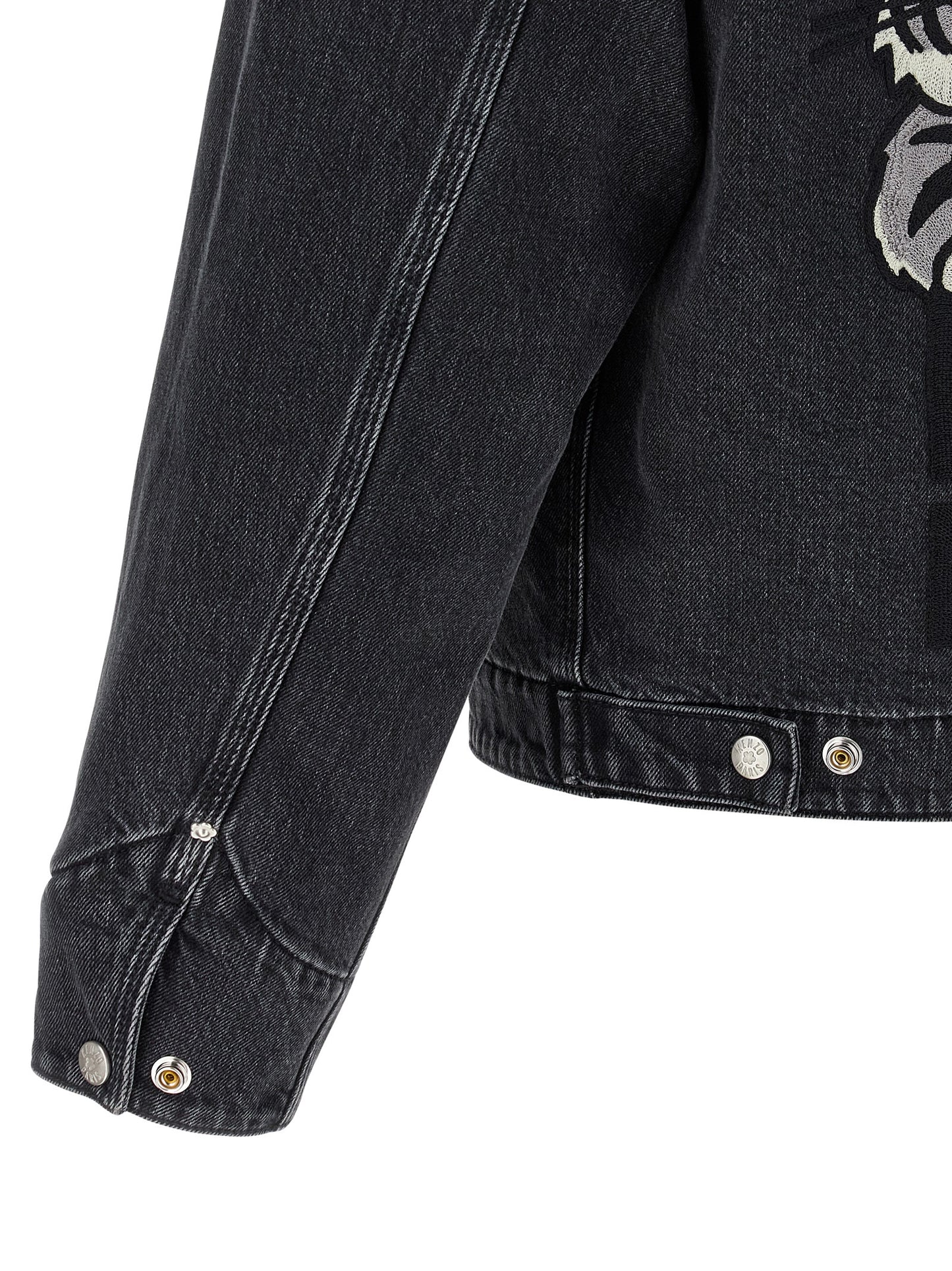 Kenzo Black Cotton Denim Jacket