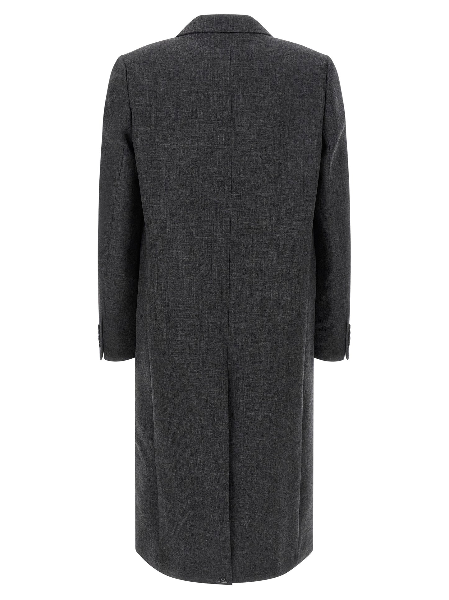 Dries Van Noten Gray Wool Coat