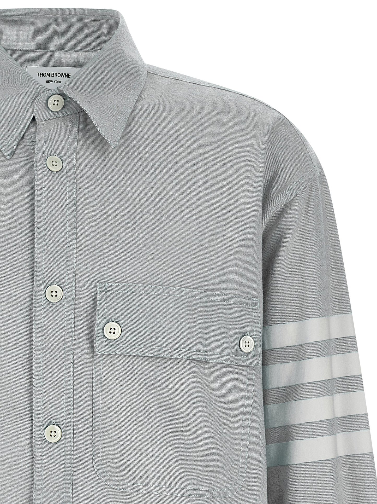 Thom Browne Gray Cotton Blouse