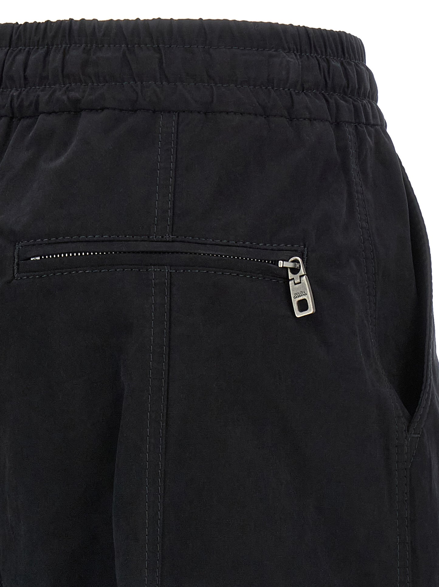 Dolce & Gabbana Black Cotton Cargo Pants