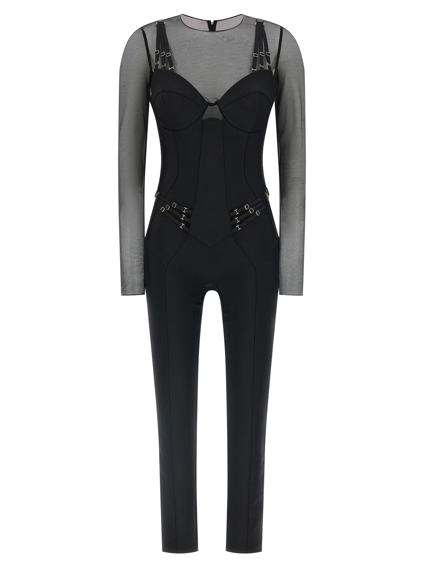 Elisabetta Franchi Black Polyamide Jumpsuit