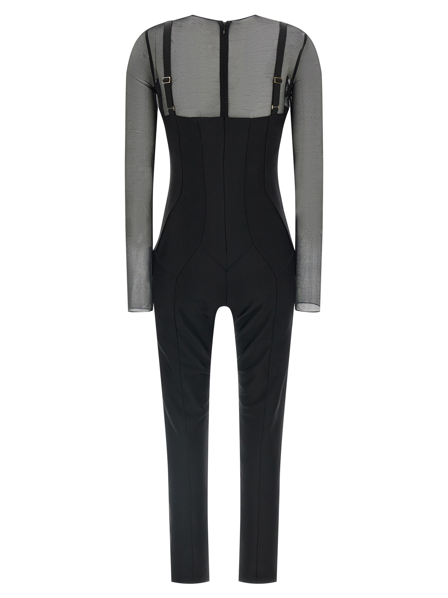 Elisabetta Franchi Black Polyamide Jumpsuit