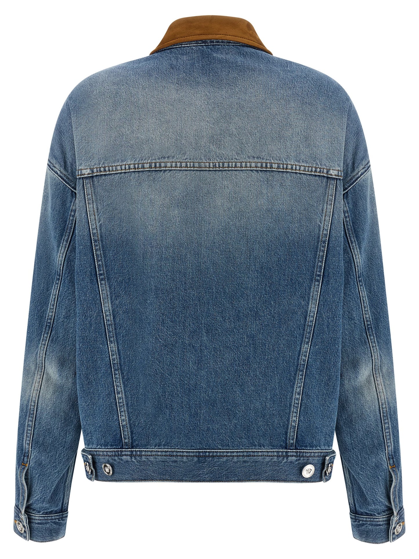 Versace Blue Cotton Denim Jacket
