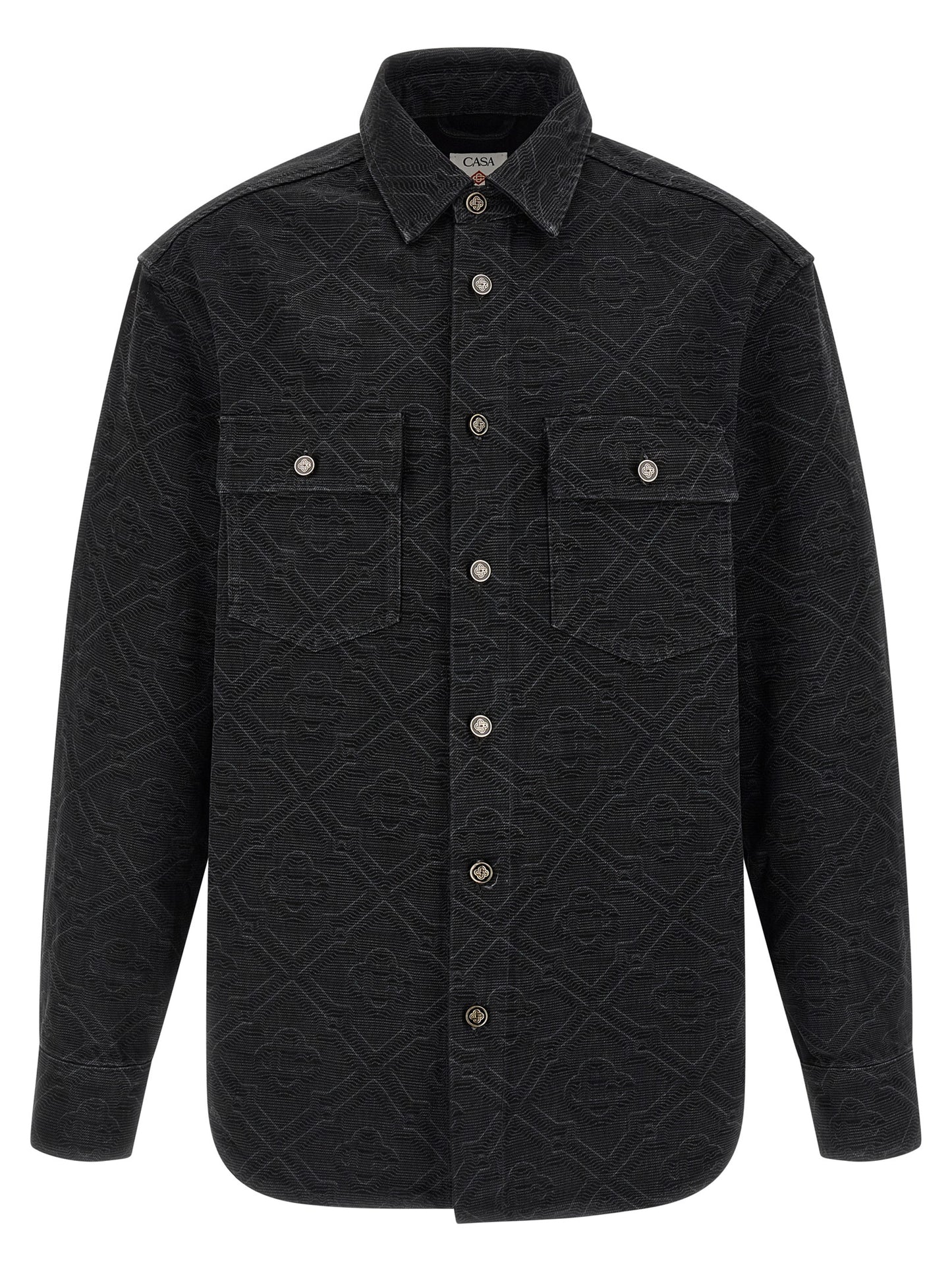 Casablanca Black Cotton Blouse