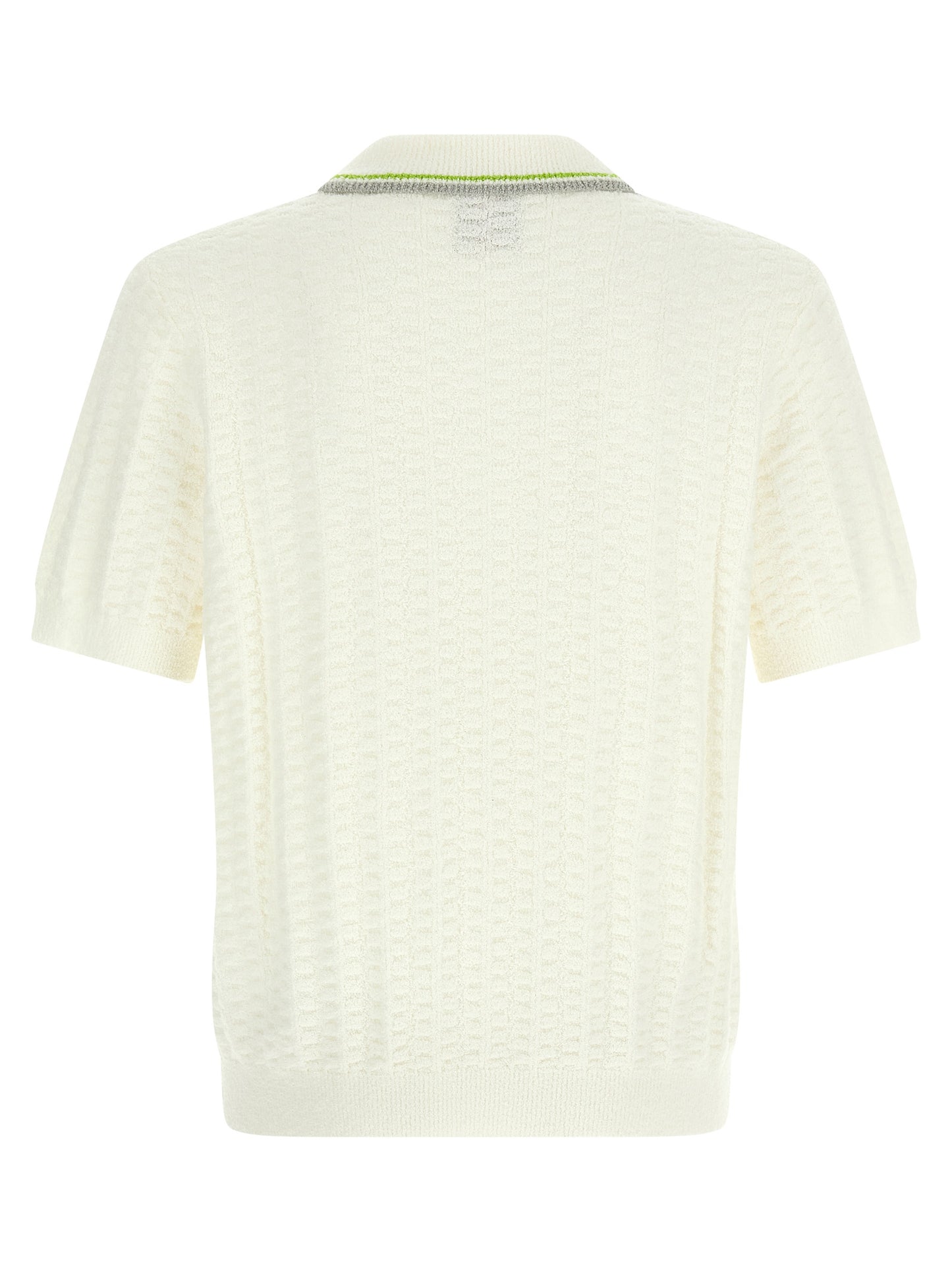 Casablanca White Cotton Polo Shirt