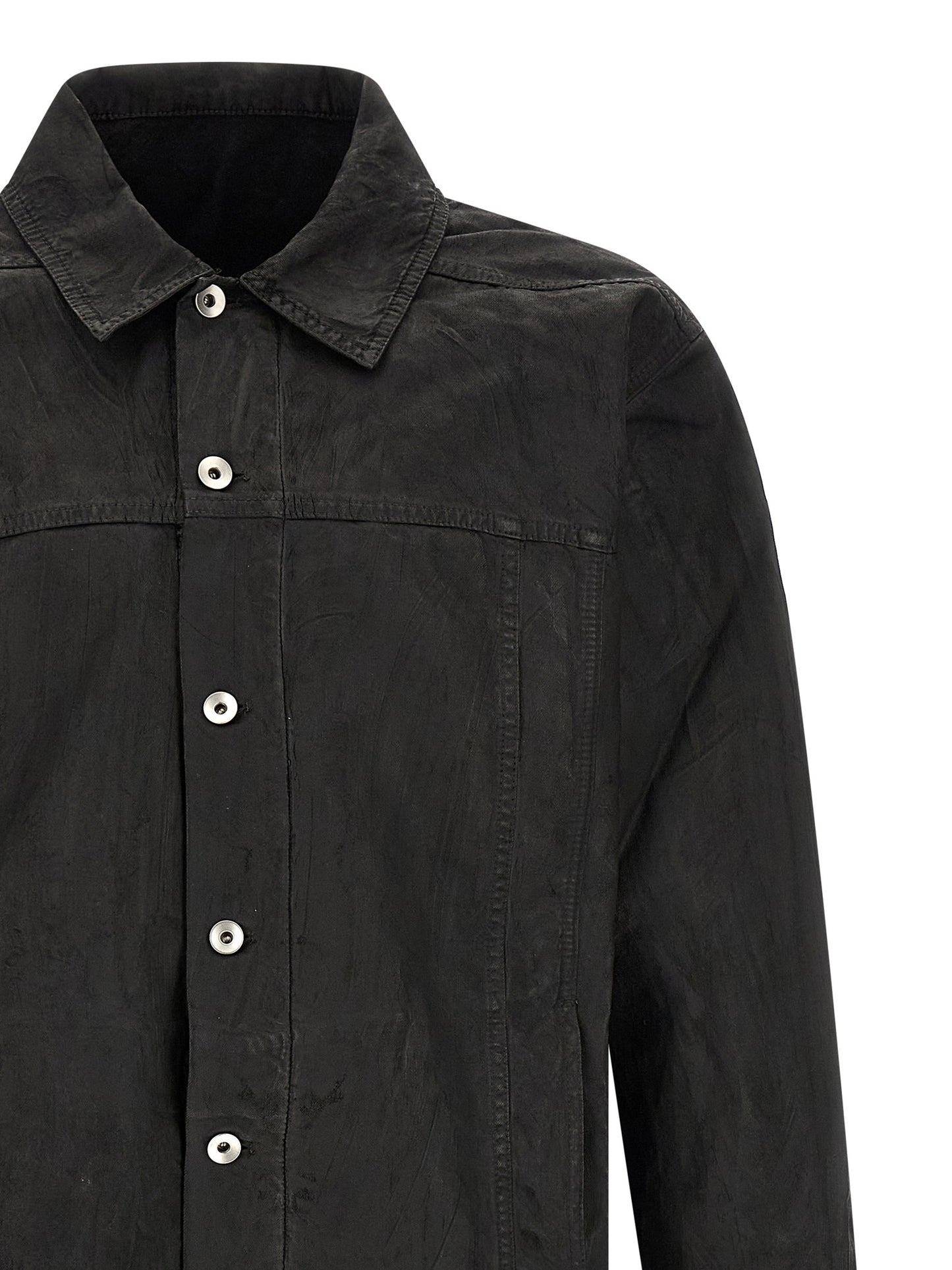 DRKSHDW Black Cotton Denim Jacket