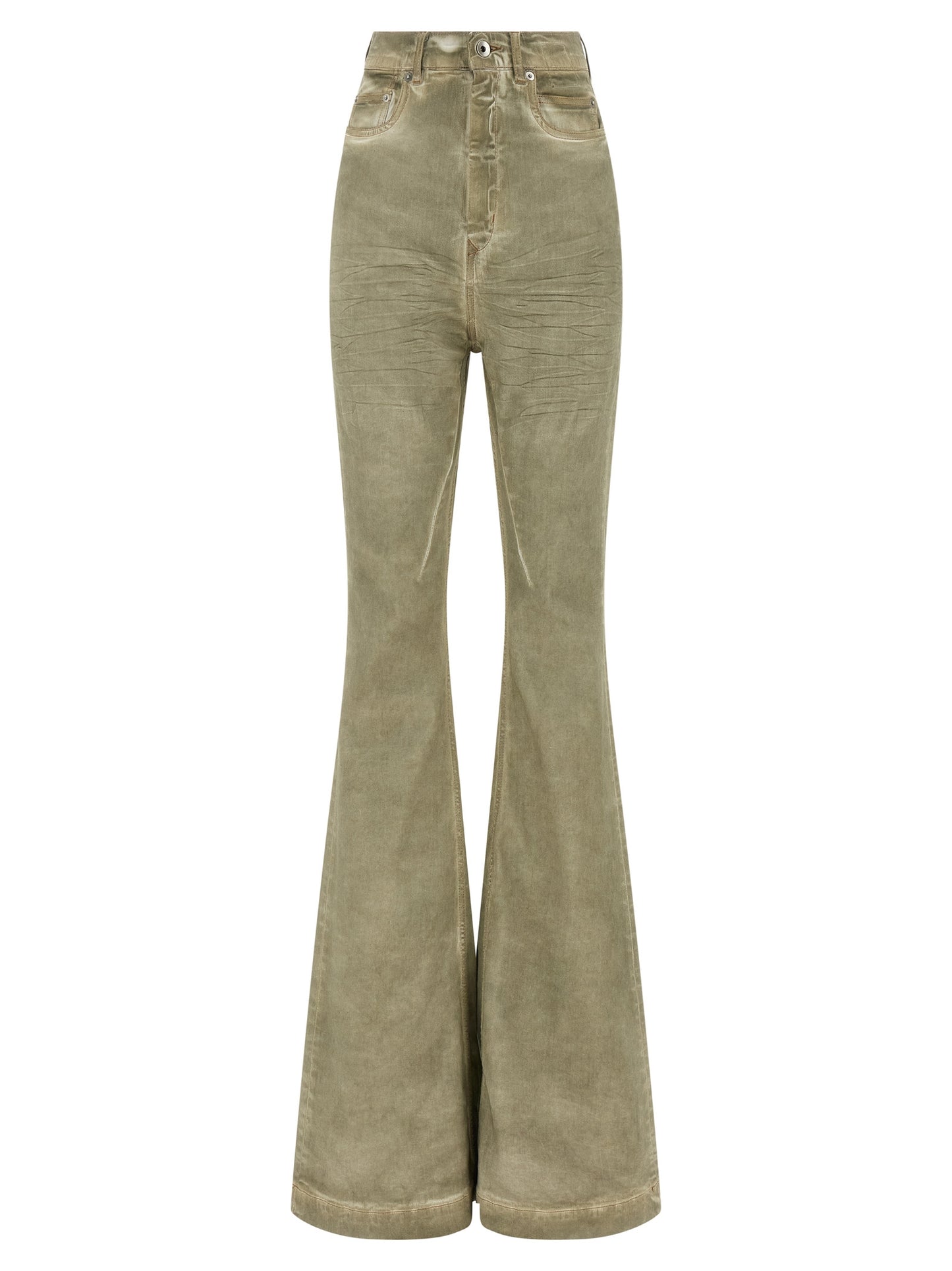 DRKSHDW Beige Cotton Bootcut Jeans