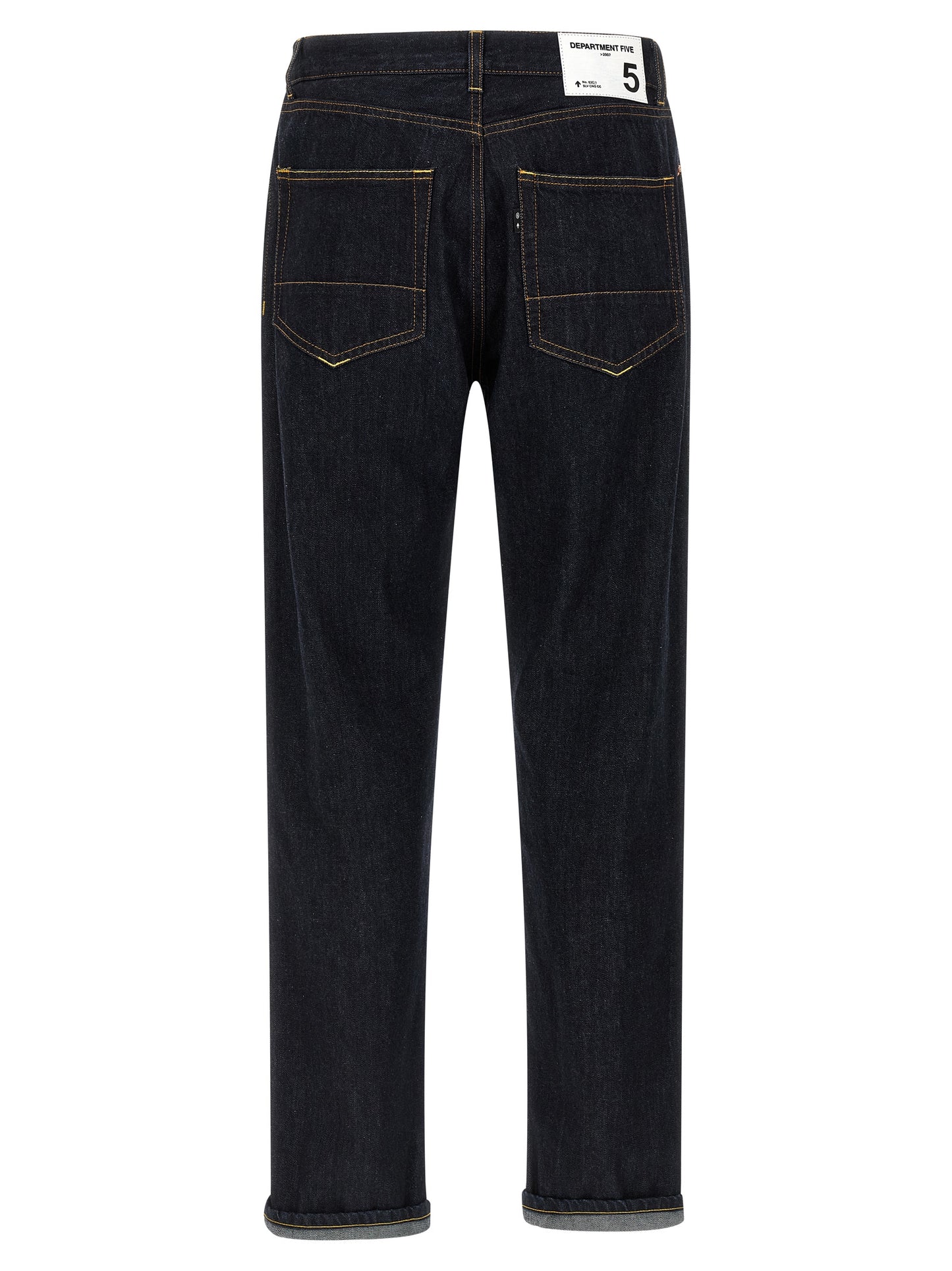 Department 5 Blue Cotton Straight-Leg Jeans