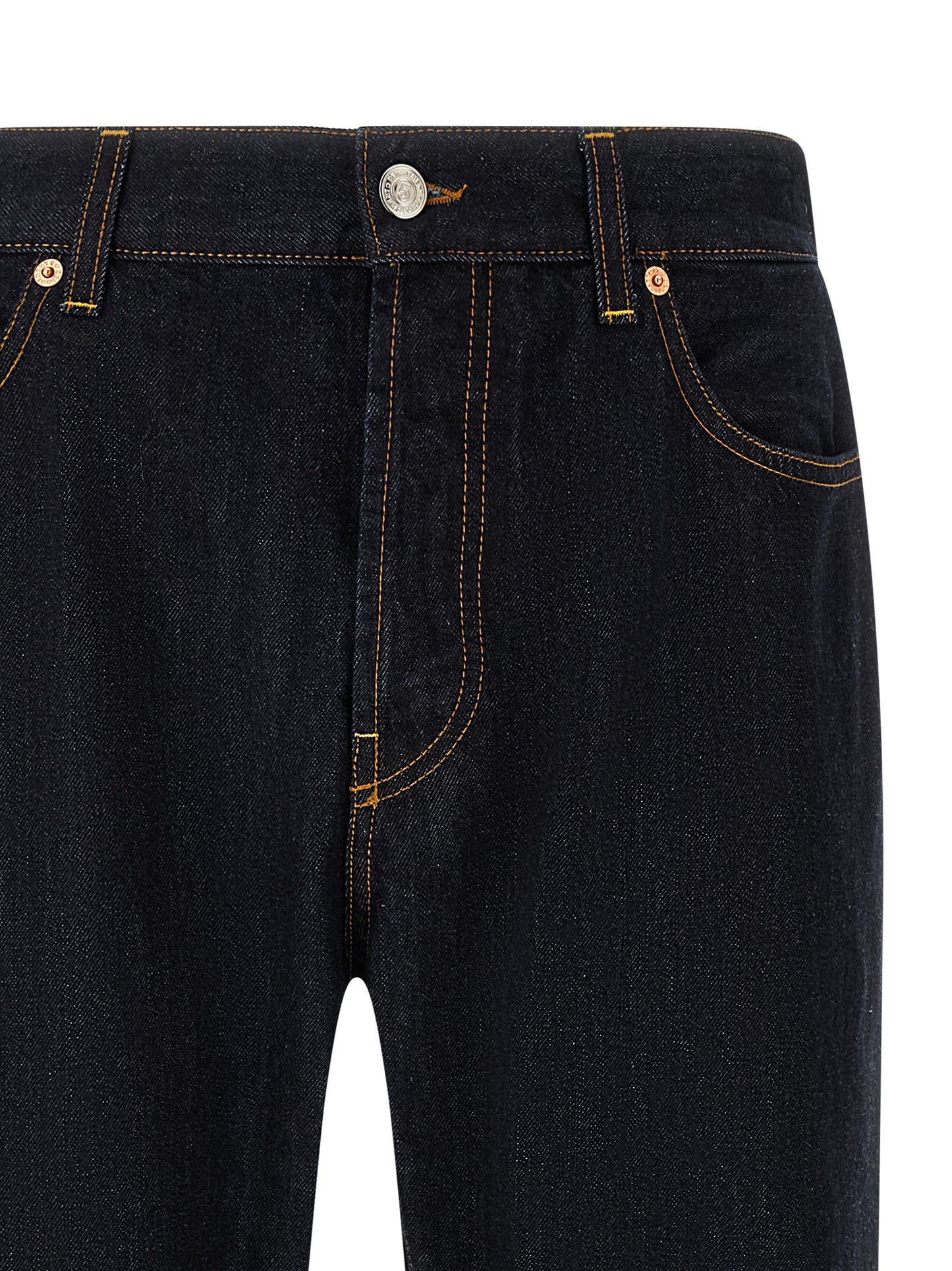 Department 5 Blue Cotton Straight-Leg Jeans
