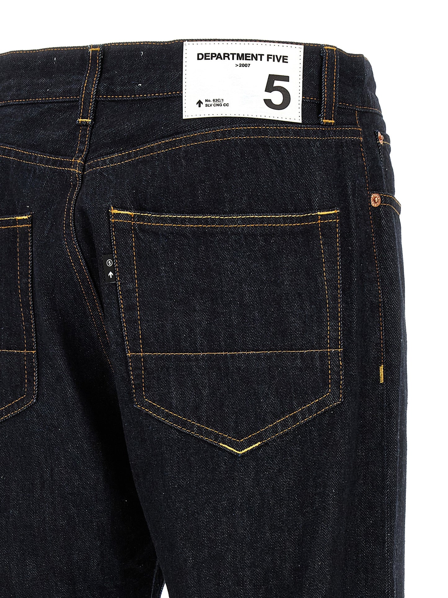 Department 5 Blue Cotton Straight-Leg Jeans