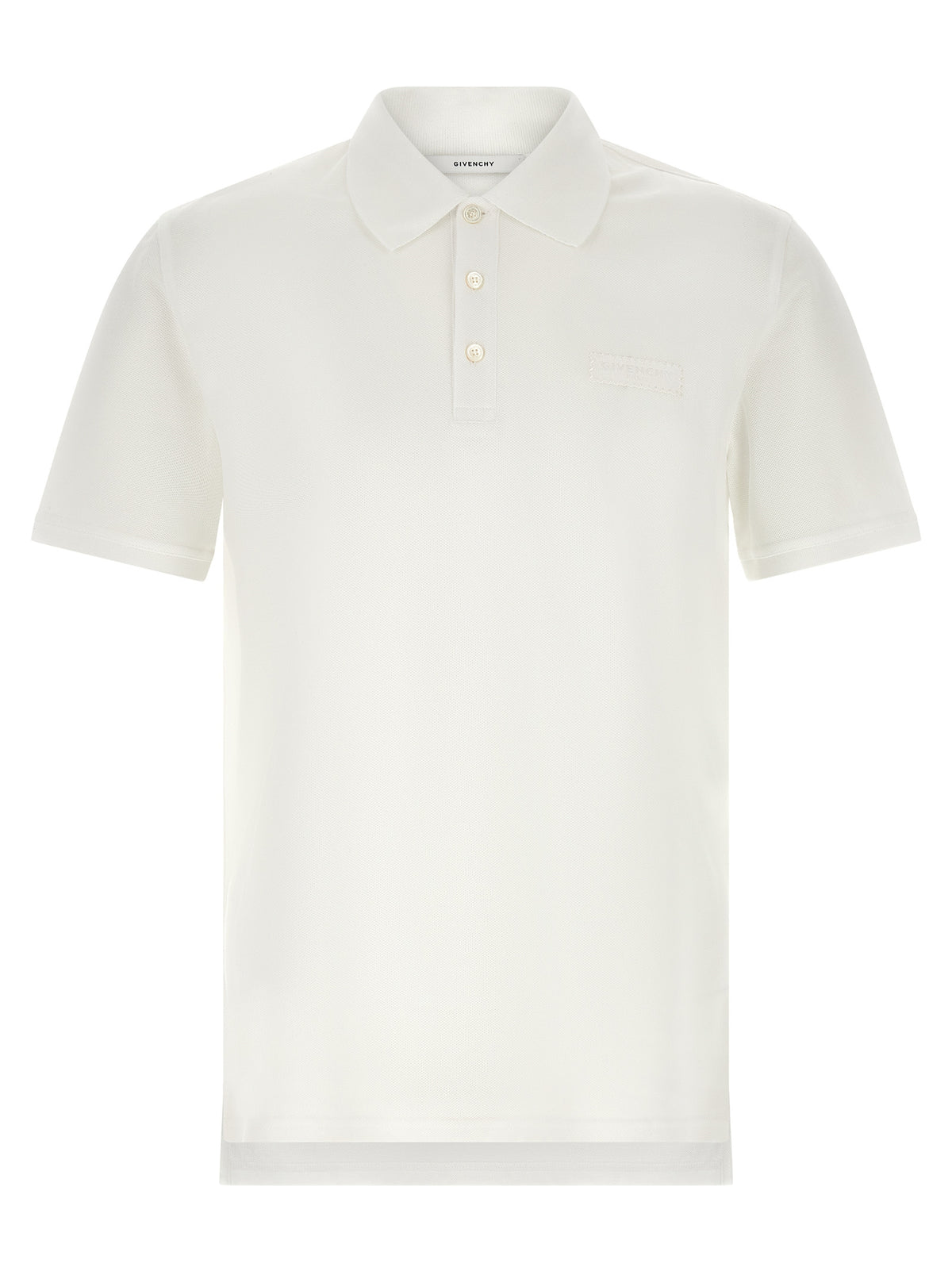 Givenchy White Cotton Polo Shirt