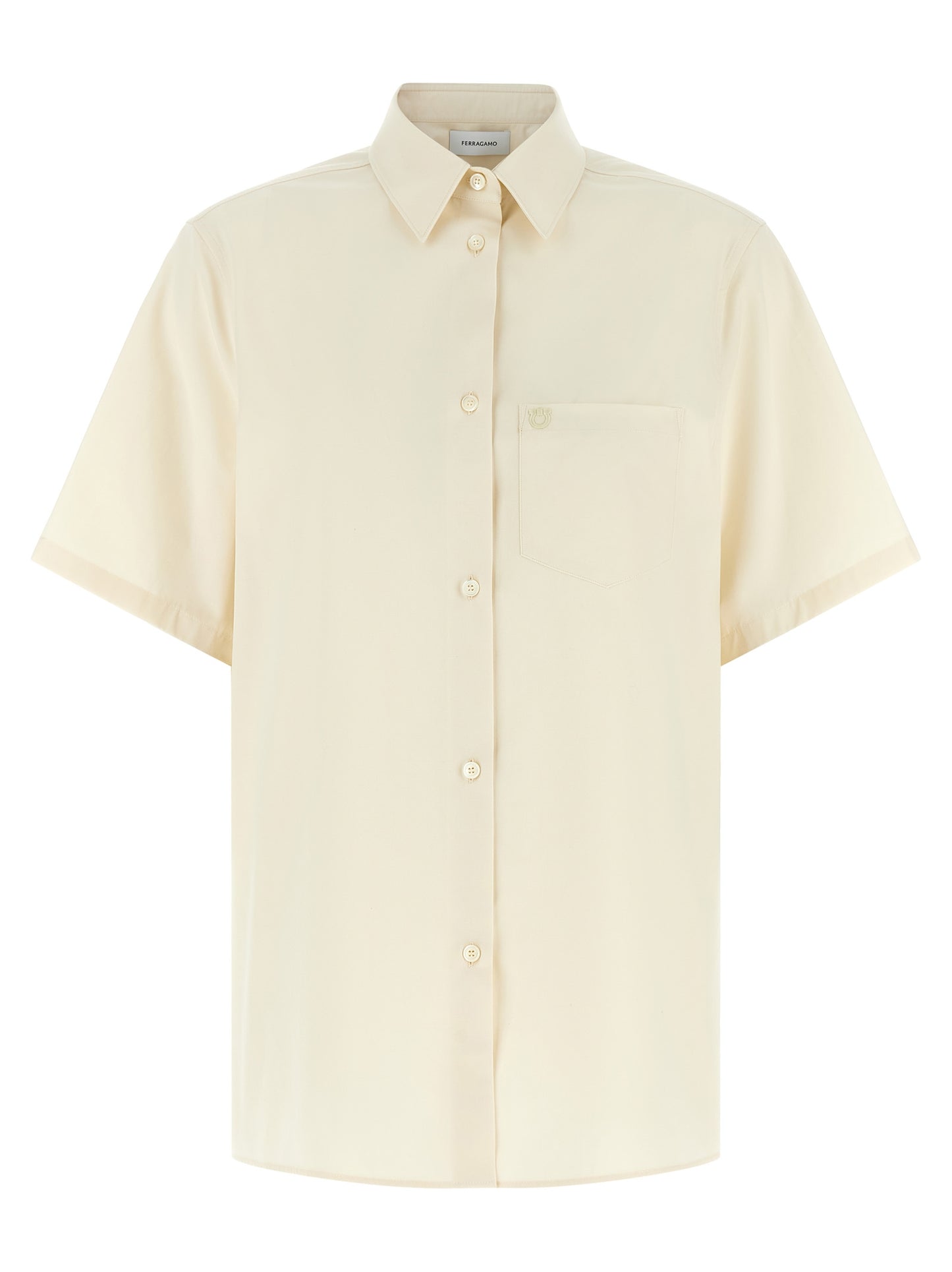 Ferragamo Beige Cotton Blouse