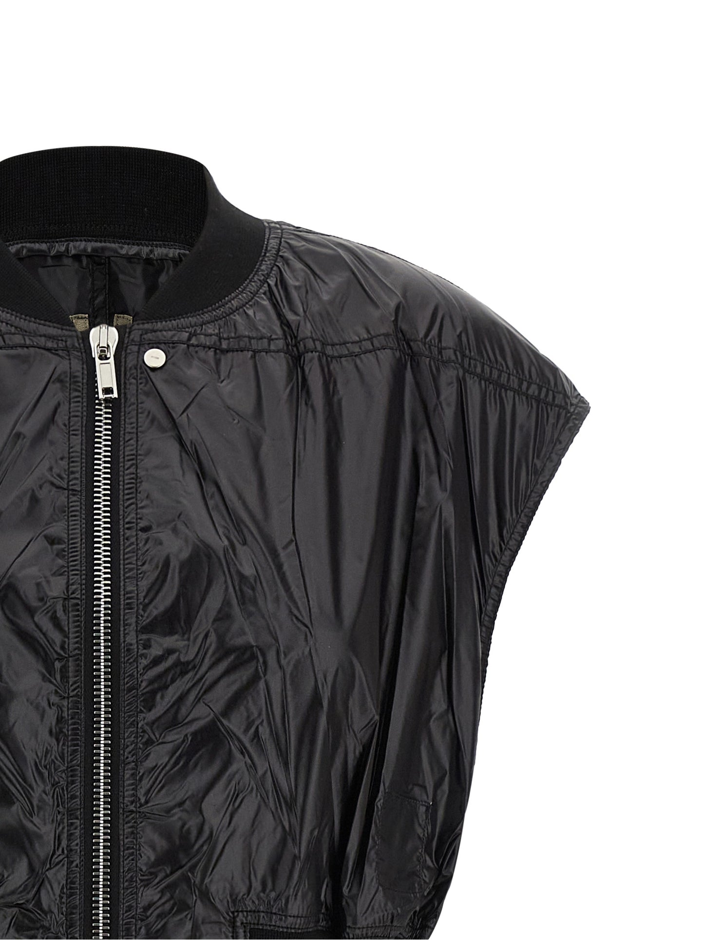 DRKSHDW Black Nylon Sleeveless Jacket