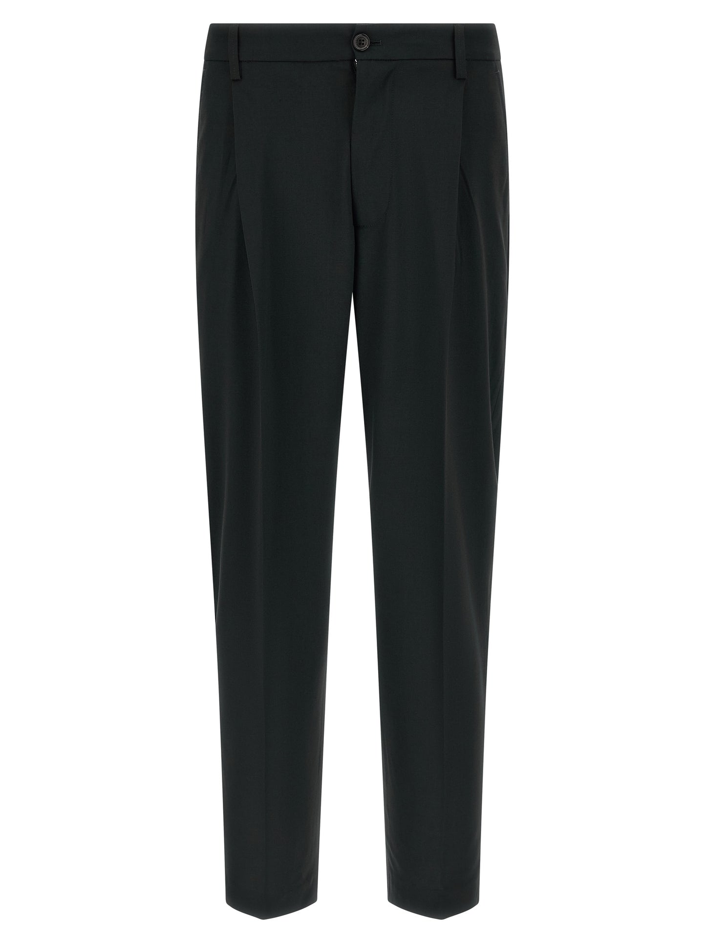 Department 5 Black Polyester Casual Pants