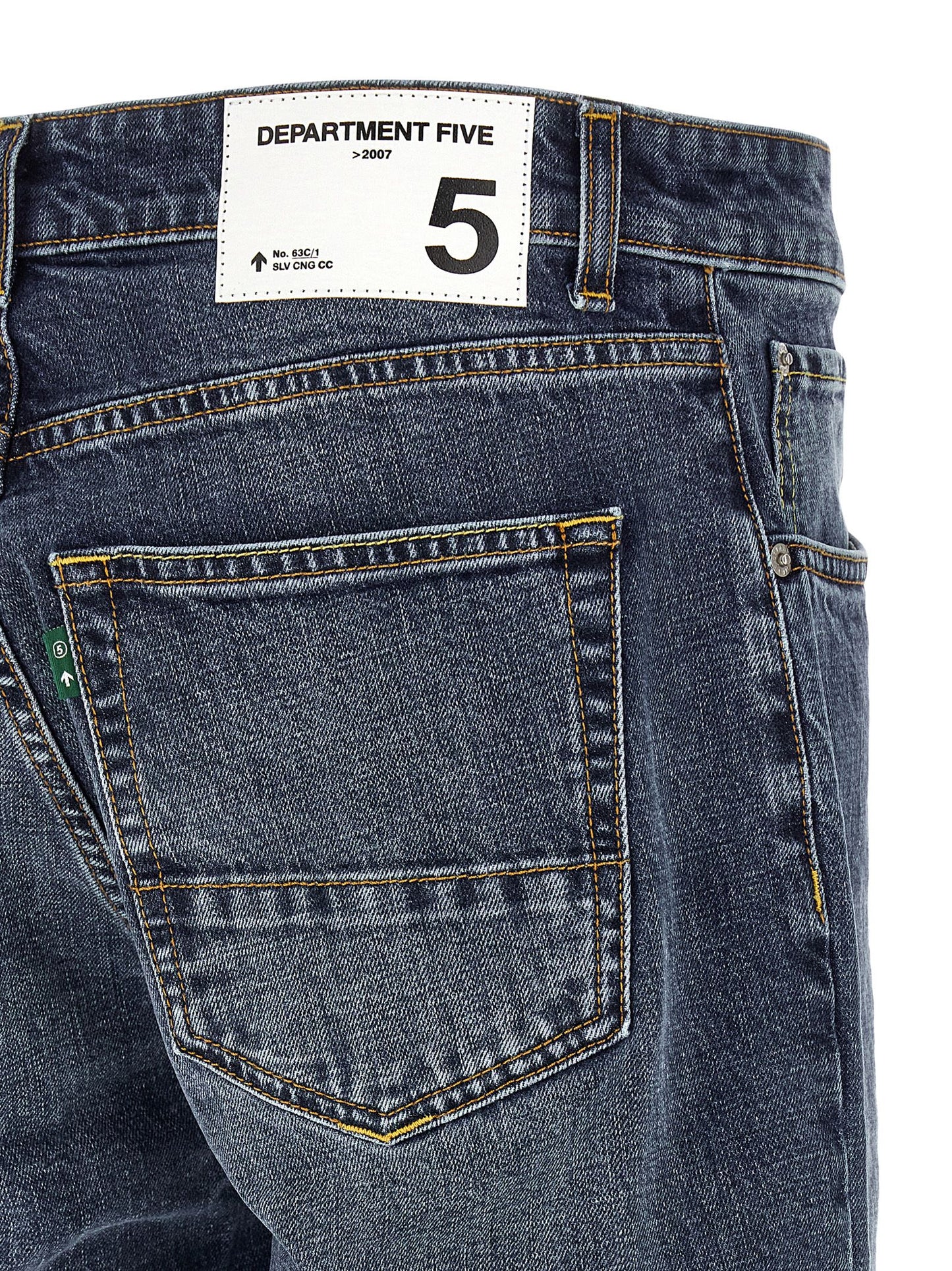 Department 5 Blue Cotton Straight-Leg Jeans