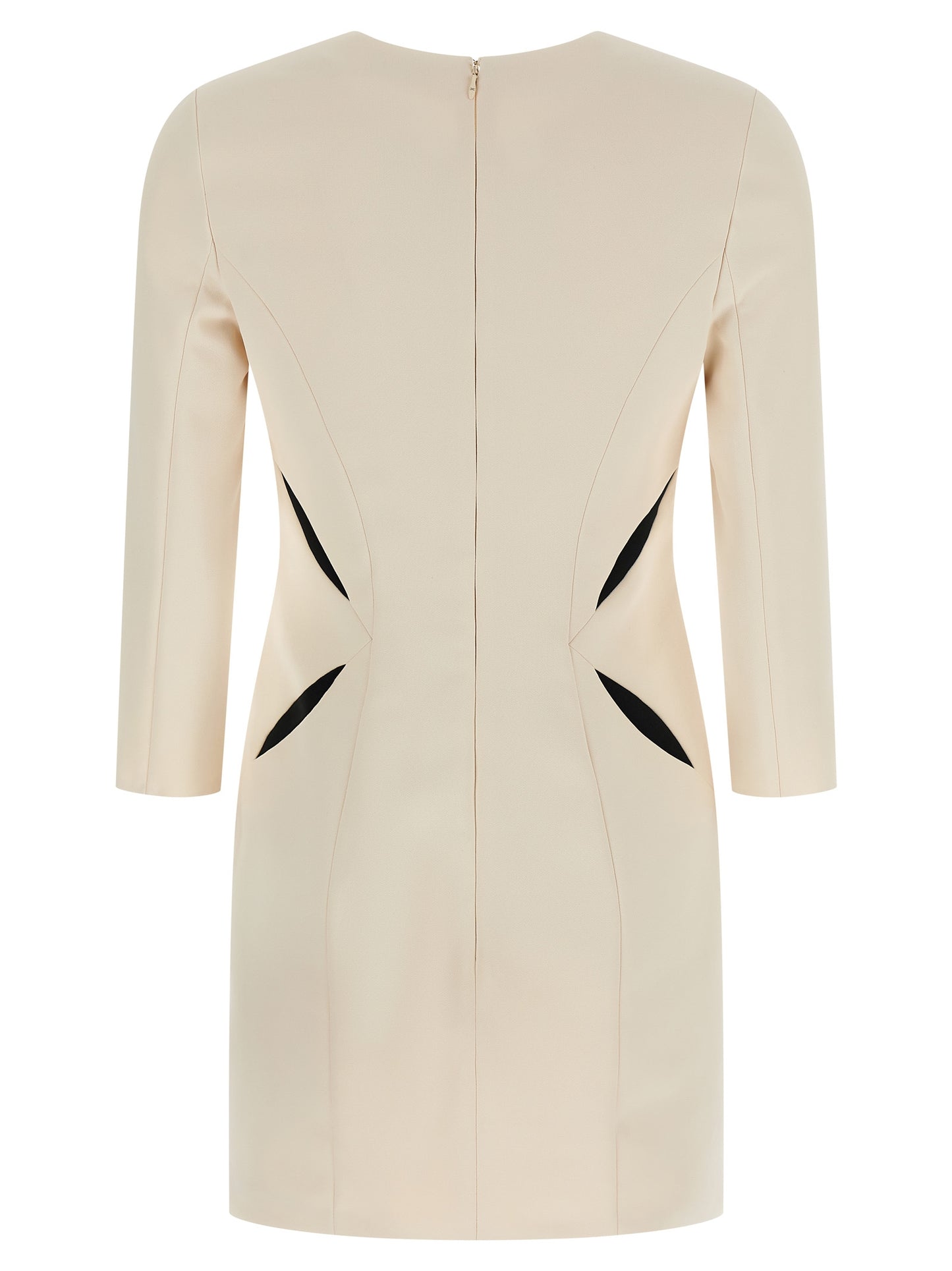 Elisabetta Franchi Bicolor Polyester Short Dress