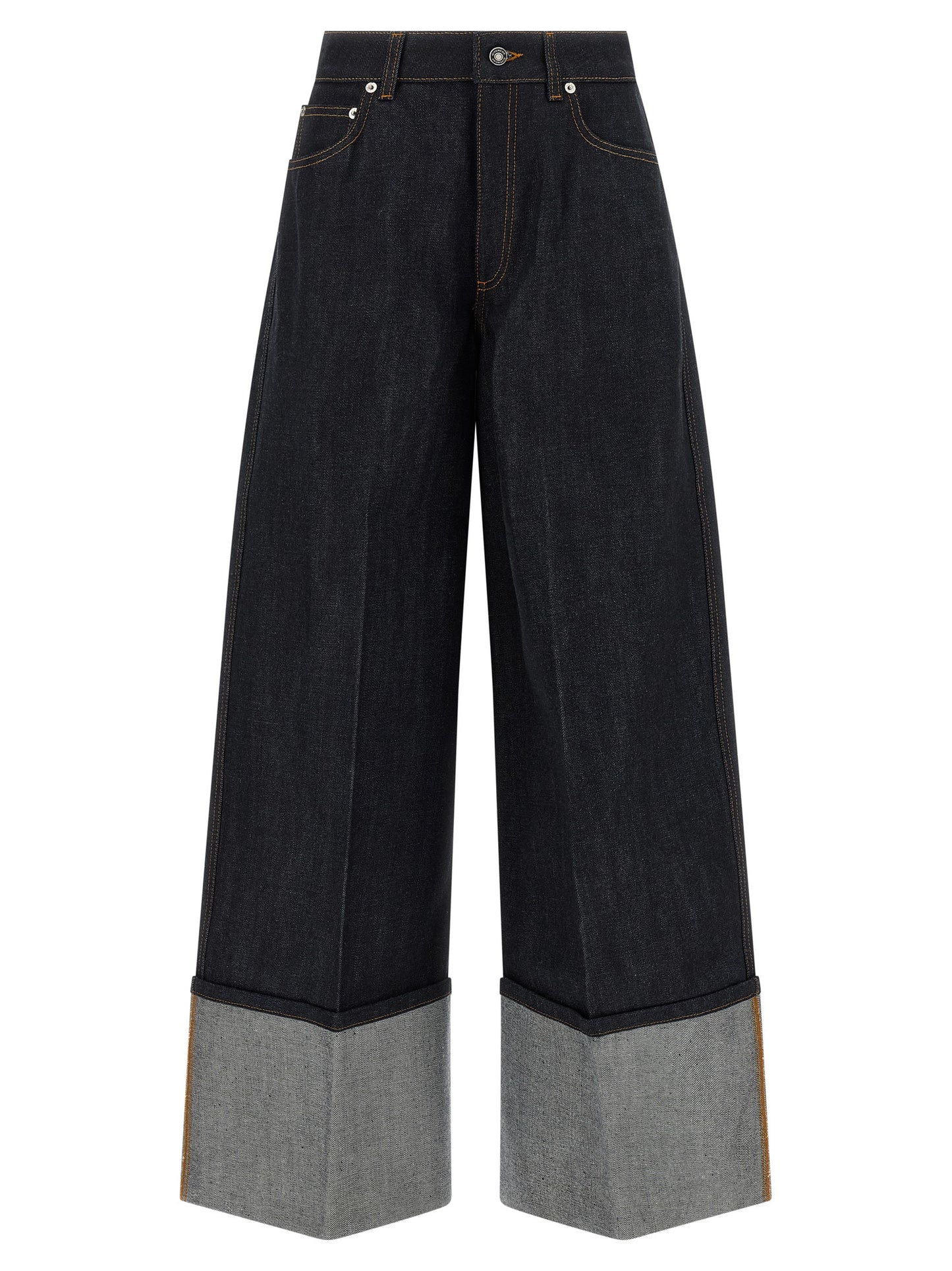 Givenchy Blue Cotton Flared Jeans