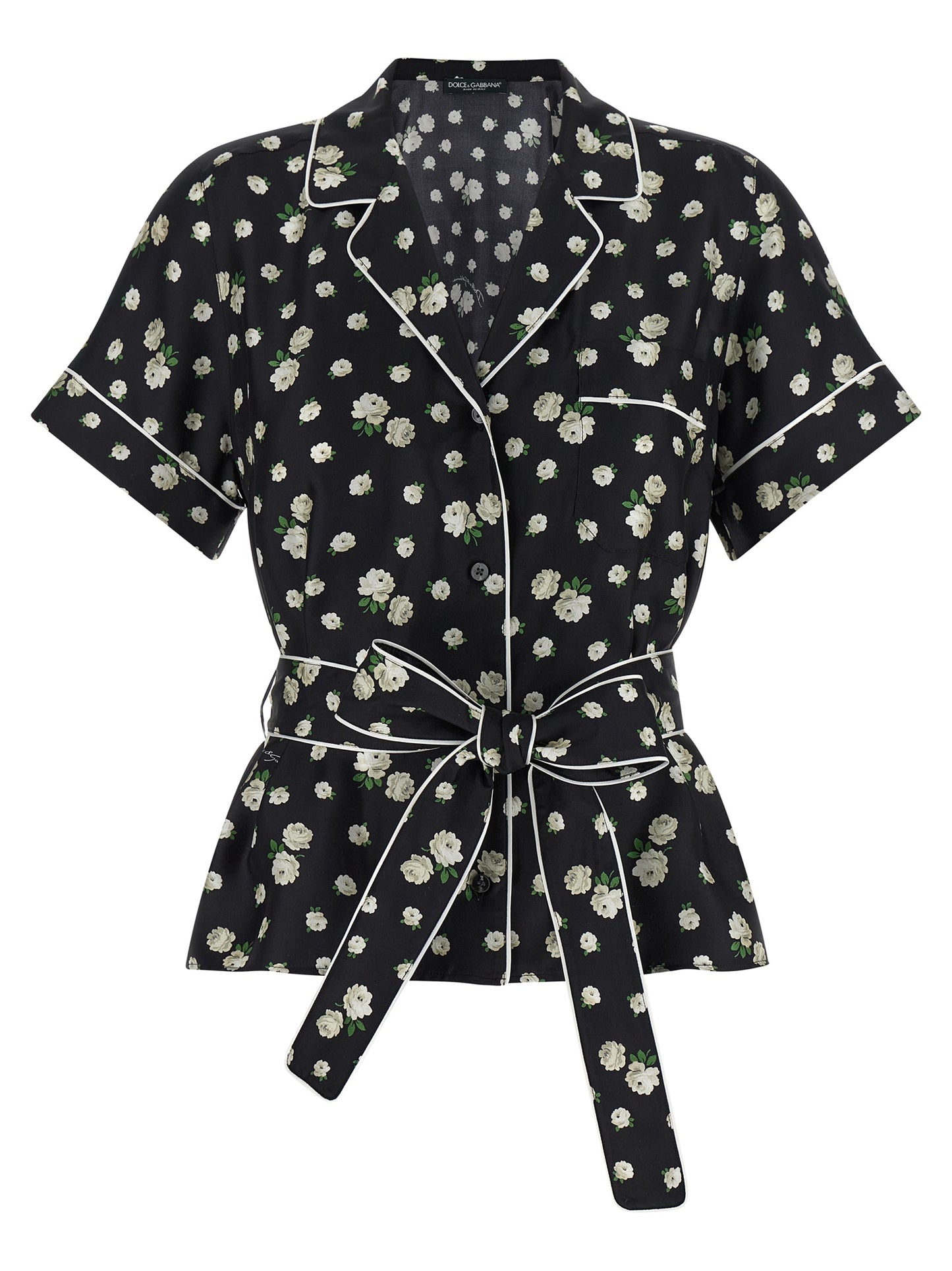 Dolce & Gabbana Black Silk Blouse