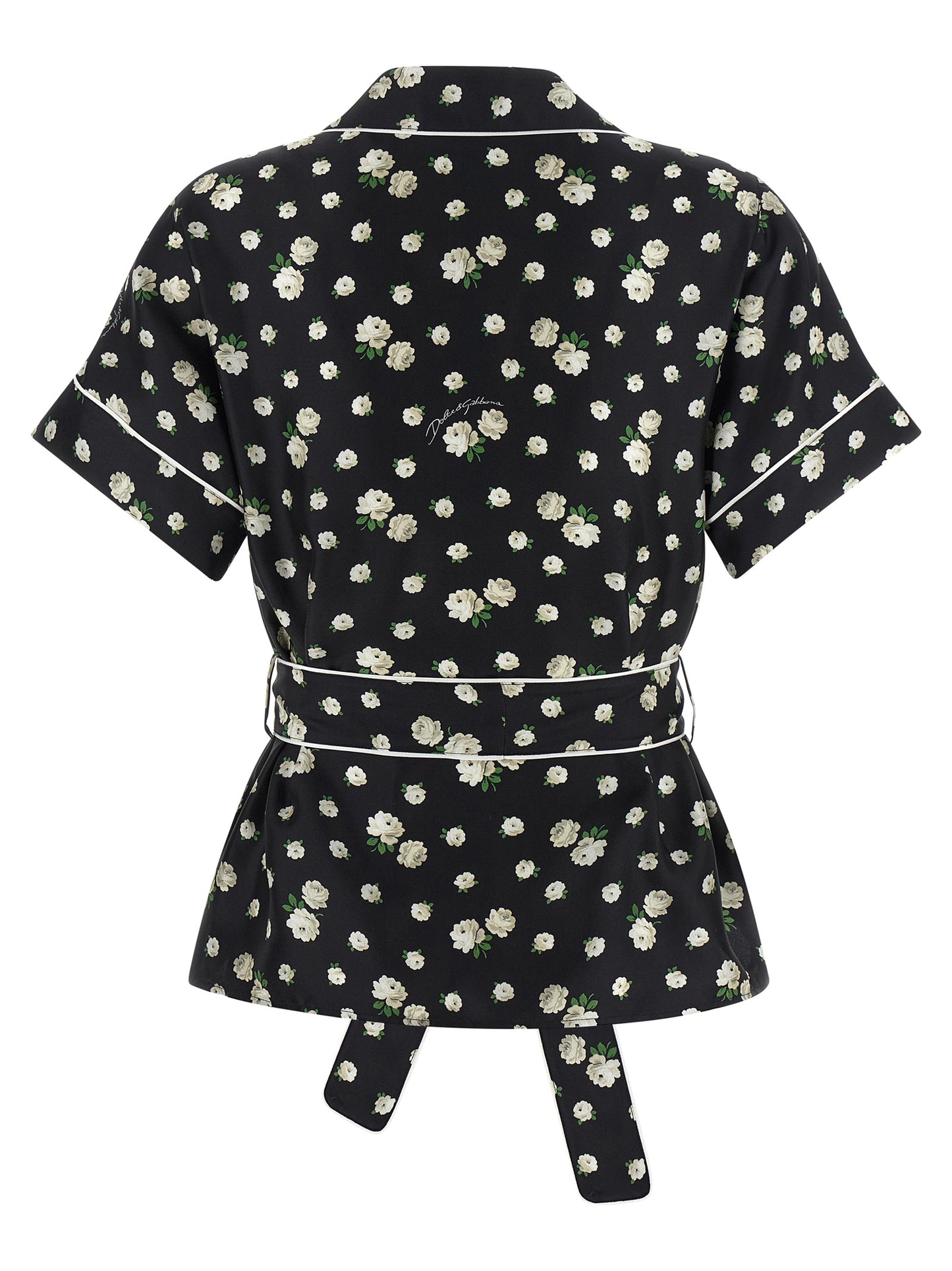 Dolce & Gabbana Black Silk Blouse