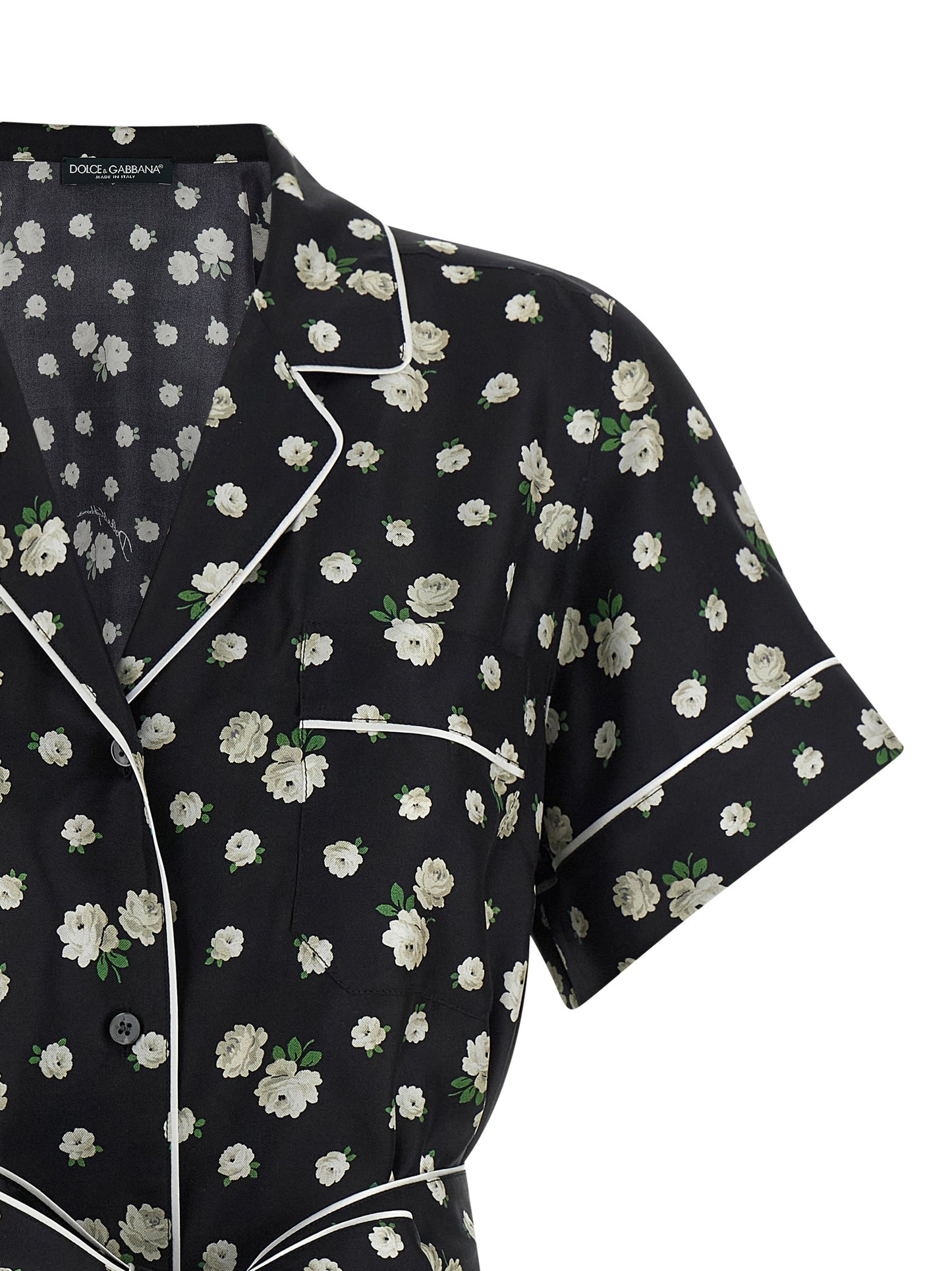 Dolce & Gabbana Black Silk Blouse
