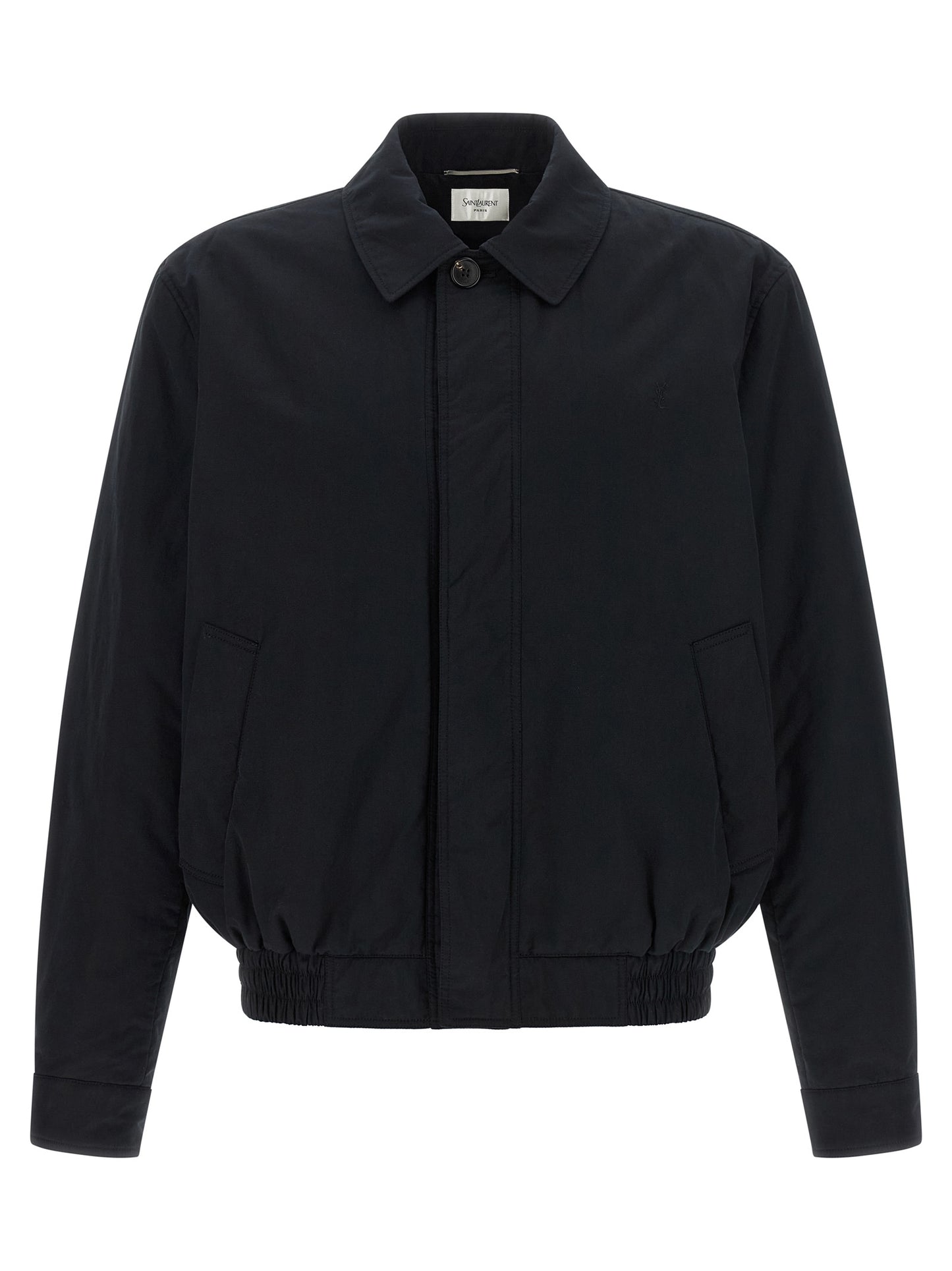 Saint Laurent Black Cotton Shell Jacket