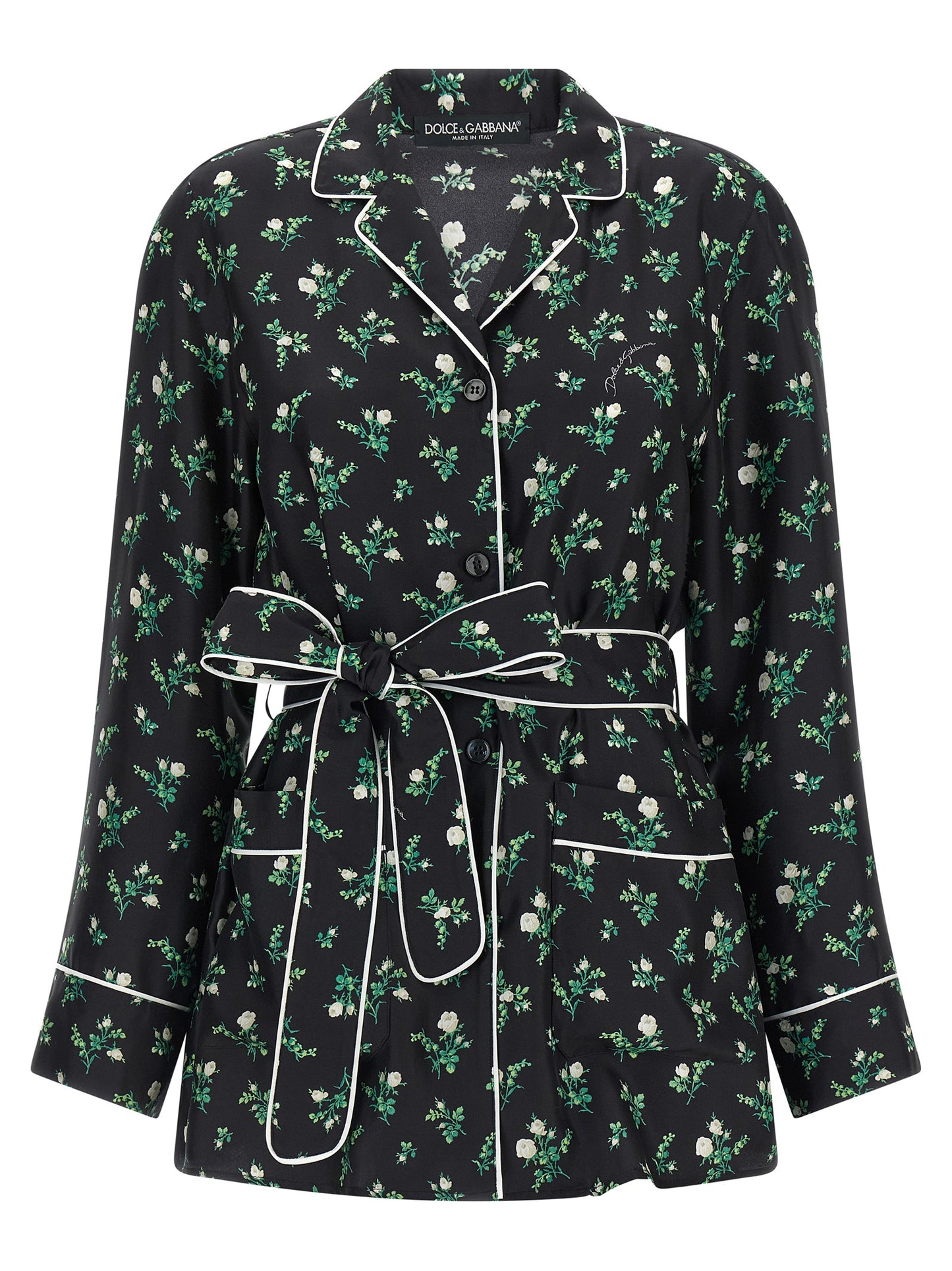 Dolce & Gabbana Black Silk Blouse