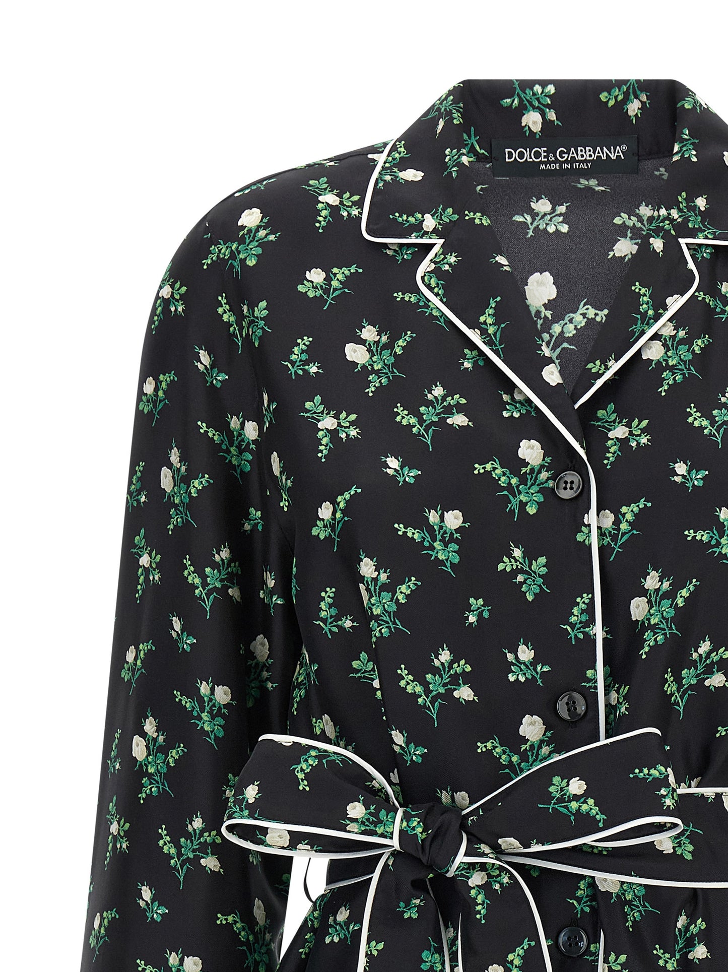 Dolce & Gabbana Black Silk Blouse