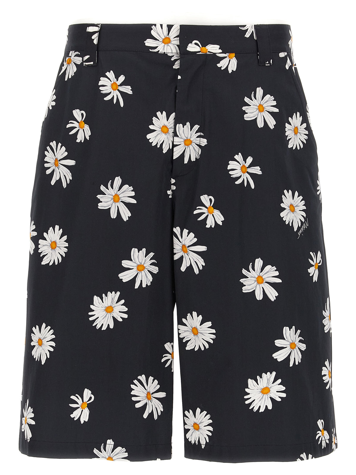 Moschino Black Cotton Bermuda Shorts