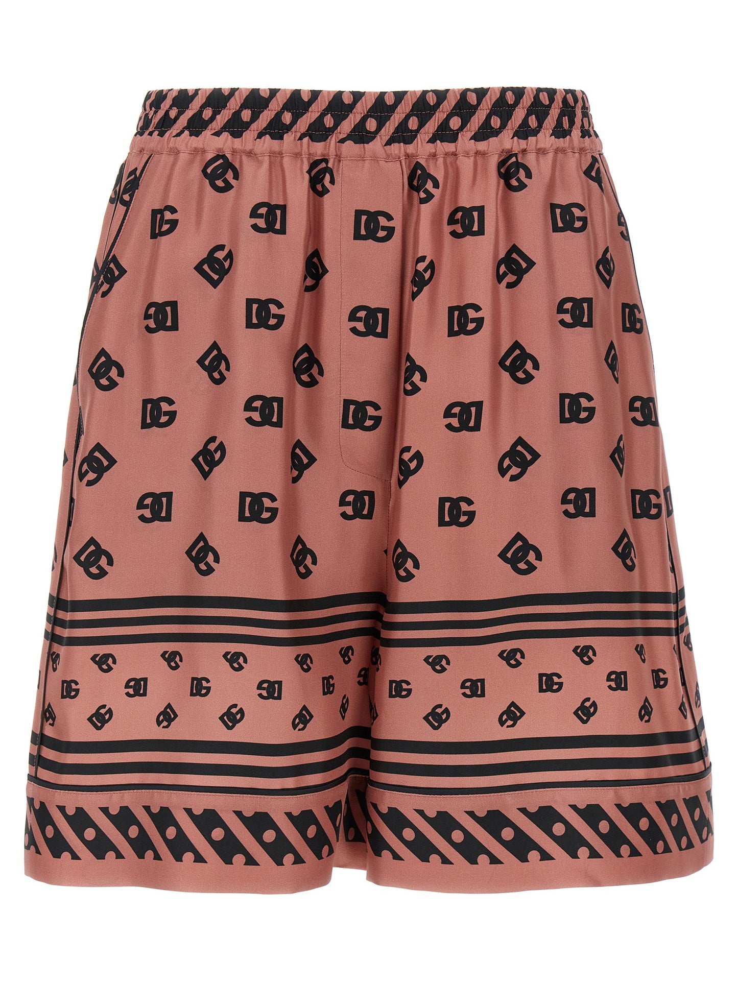 Dolce & Gabbana Multicolor Silk Bermuda Shorts