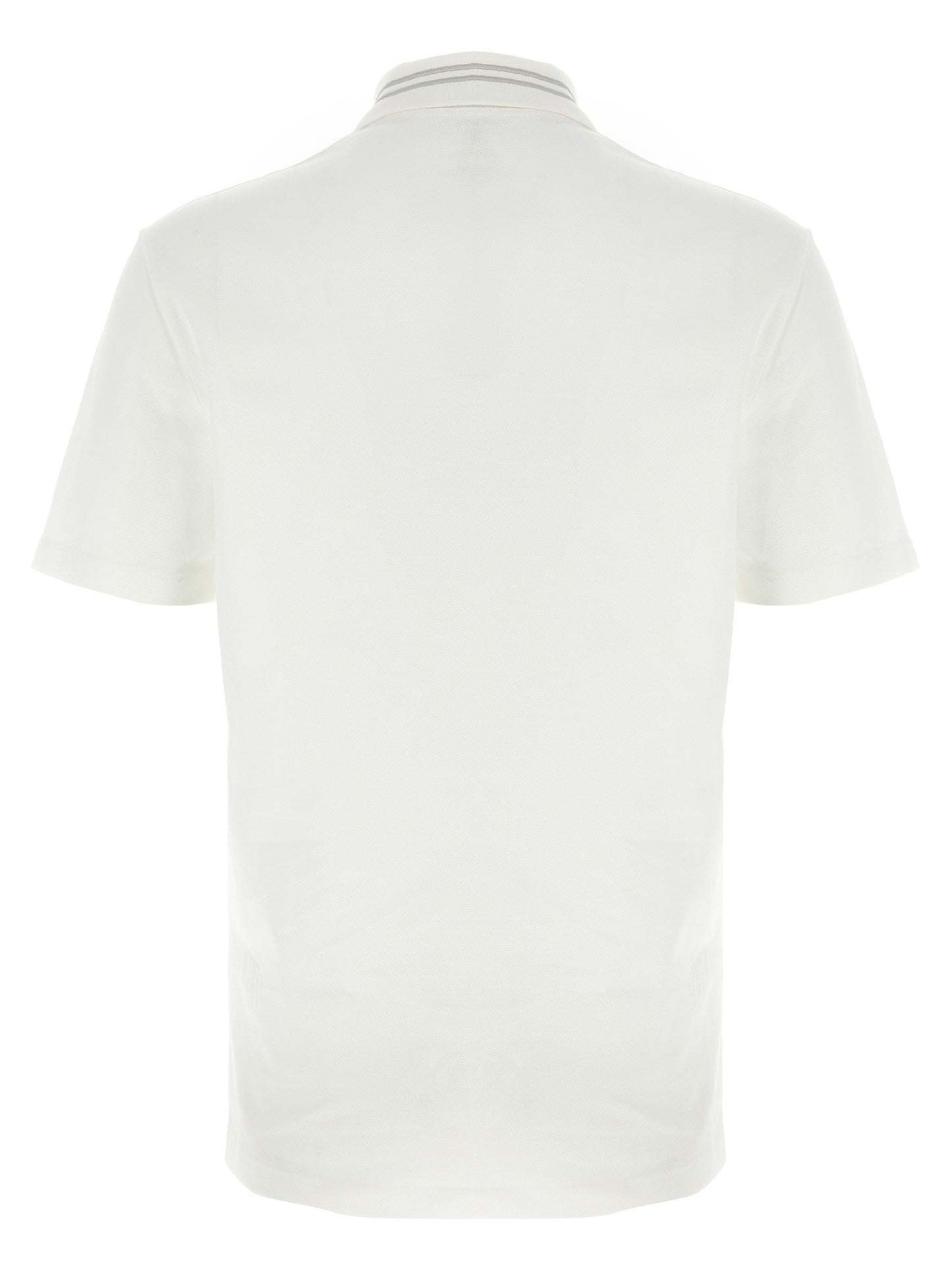 Versace White Cotton Polo Shirt