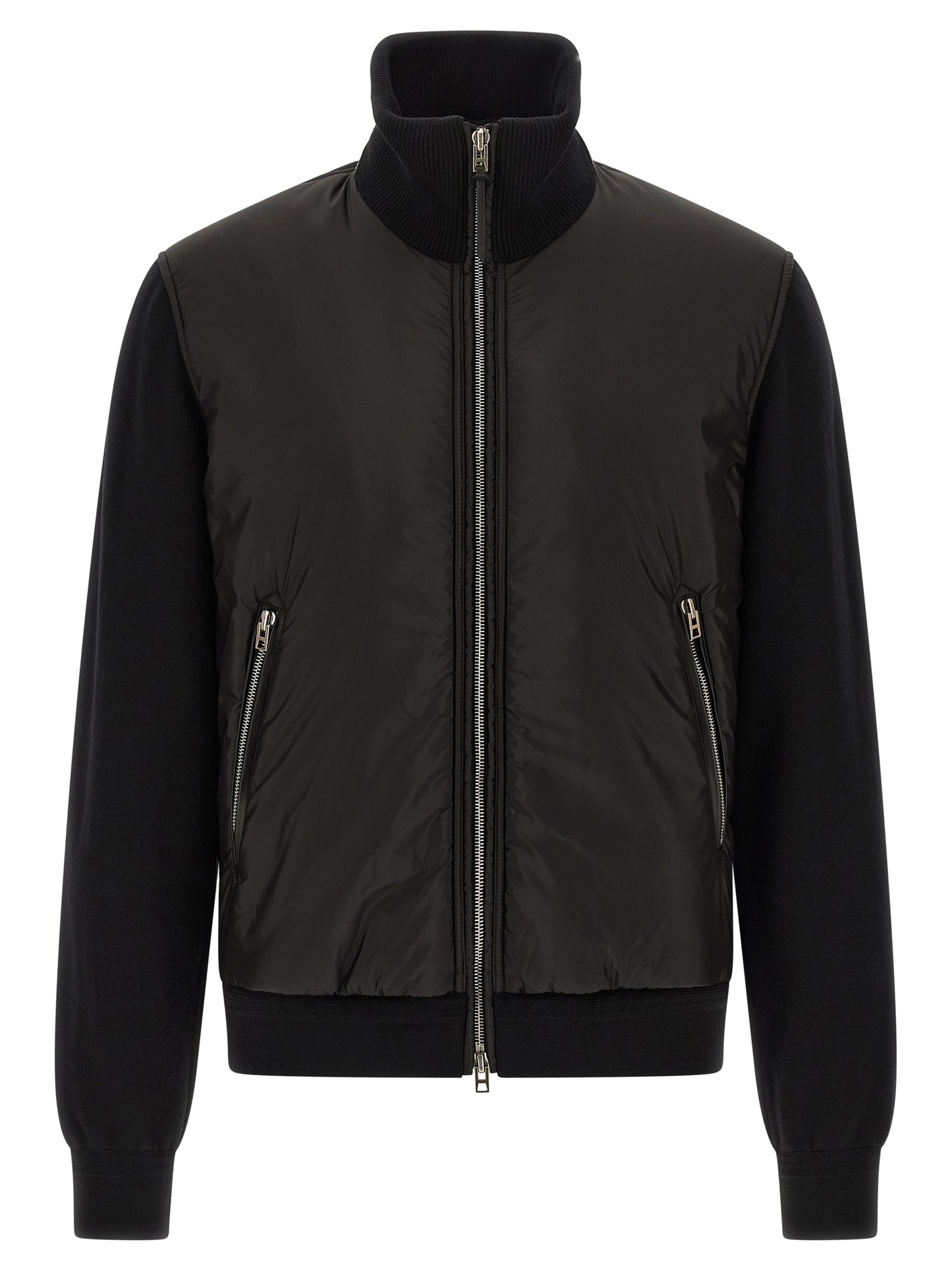 Tom Ford Black Wool Bomber