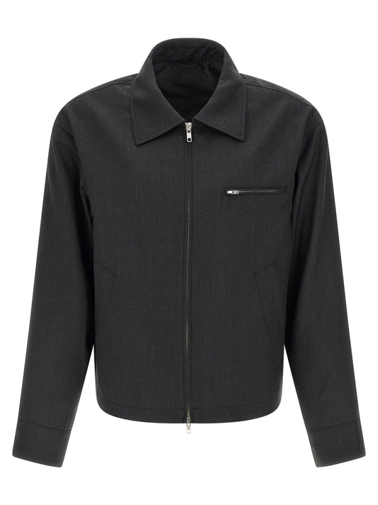 MFPEN Gray Wool Full-Length Jacket