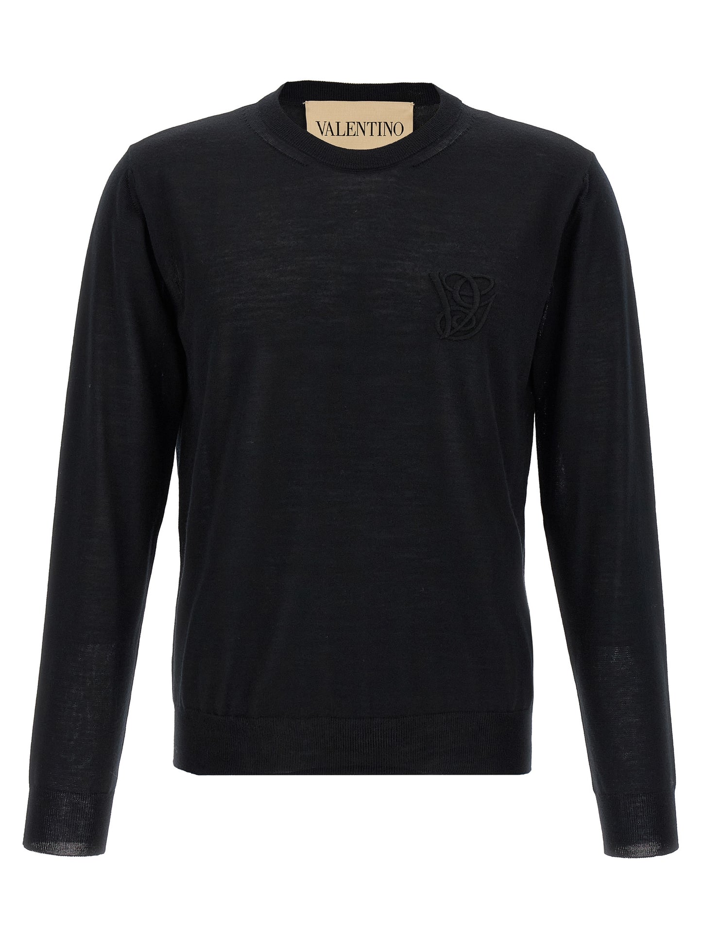 Valentino Garavani Black Virgin Wool Cardigan