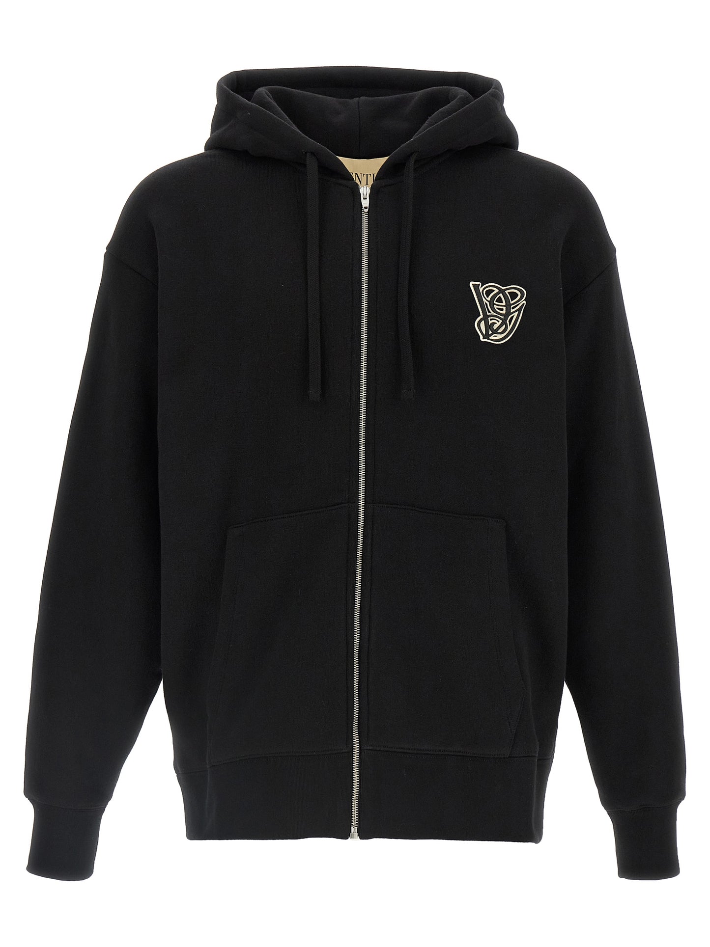 Valentino Garavani Black Cotton Sweatshirt