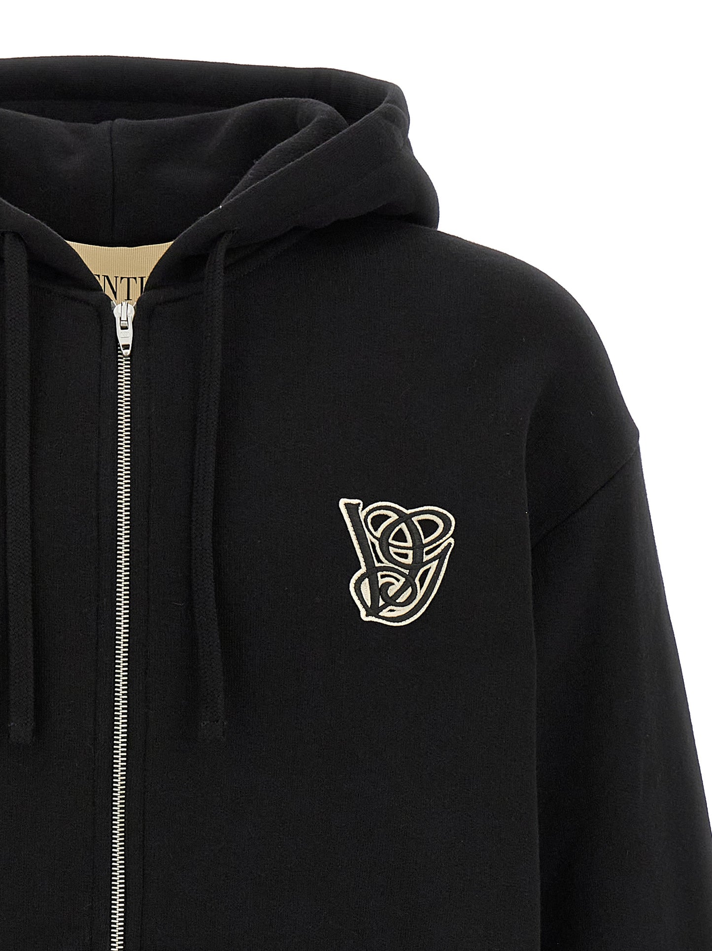 Valentino Garavani Black Cotton Sweatshirt