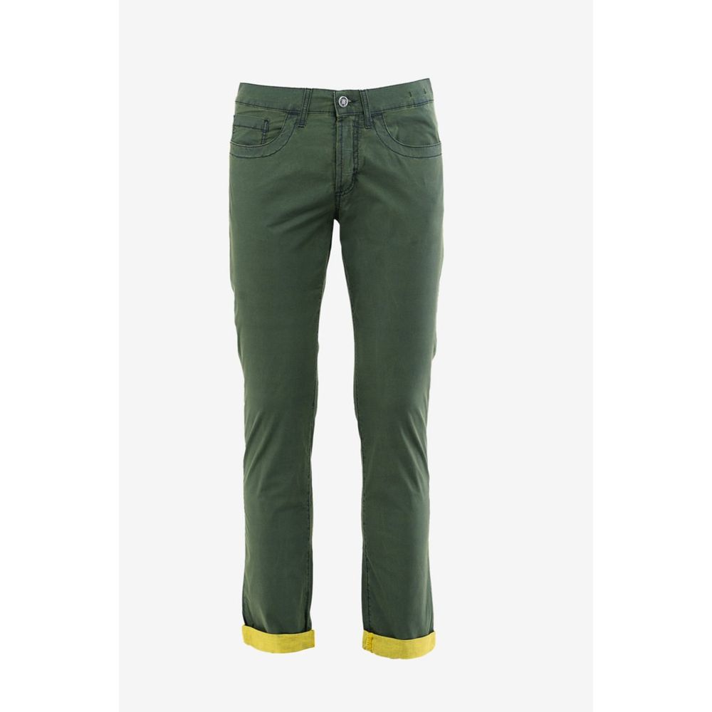 Bikkembergs Bicolor Cotton Casual Pants