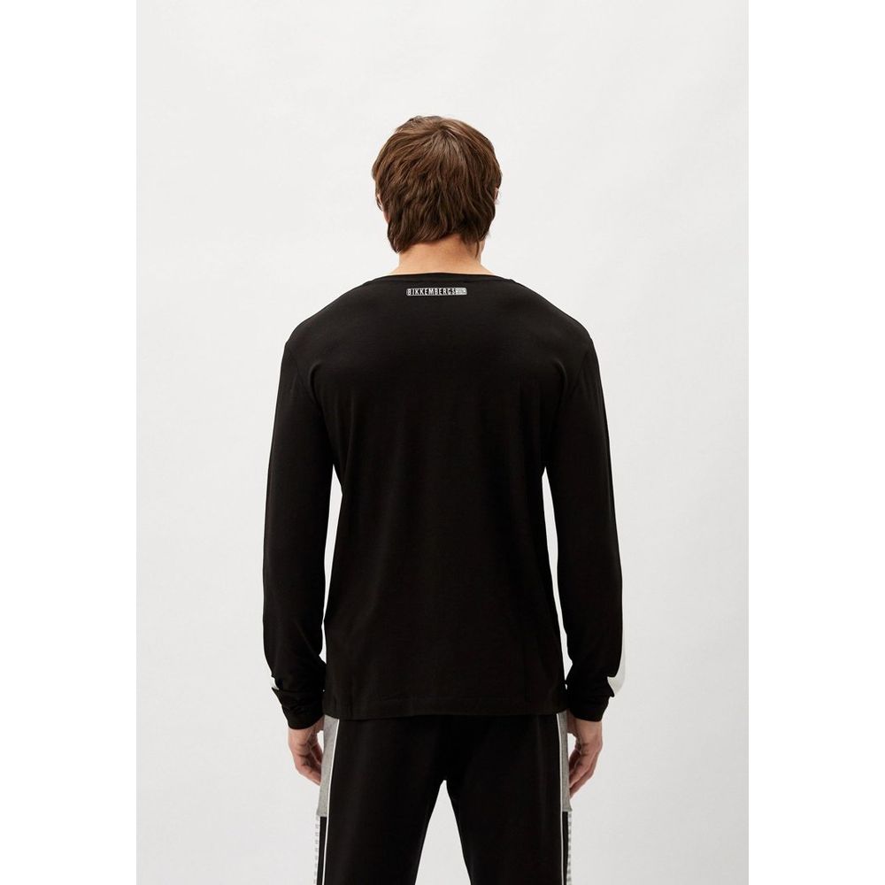 Bikkembergs Black Cotton Sportswear