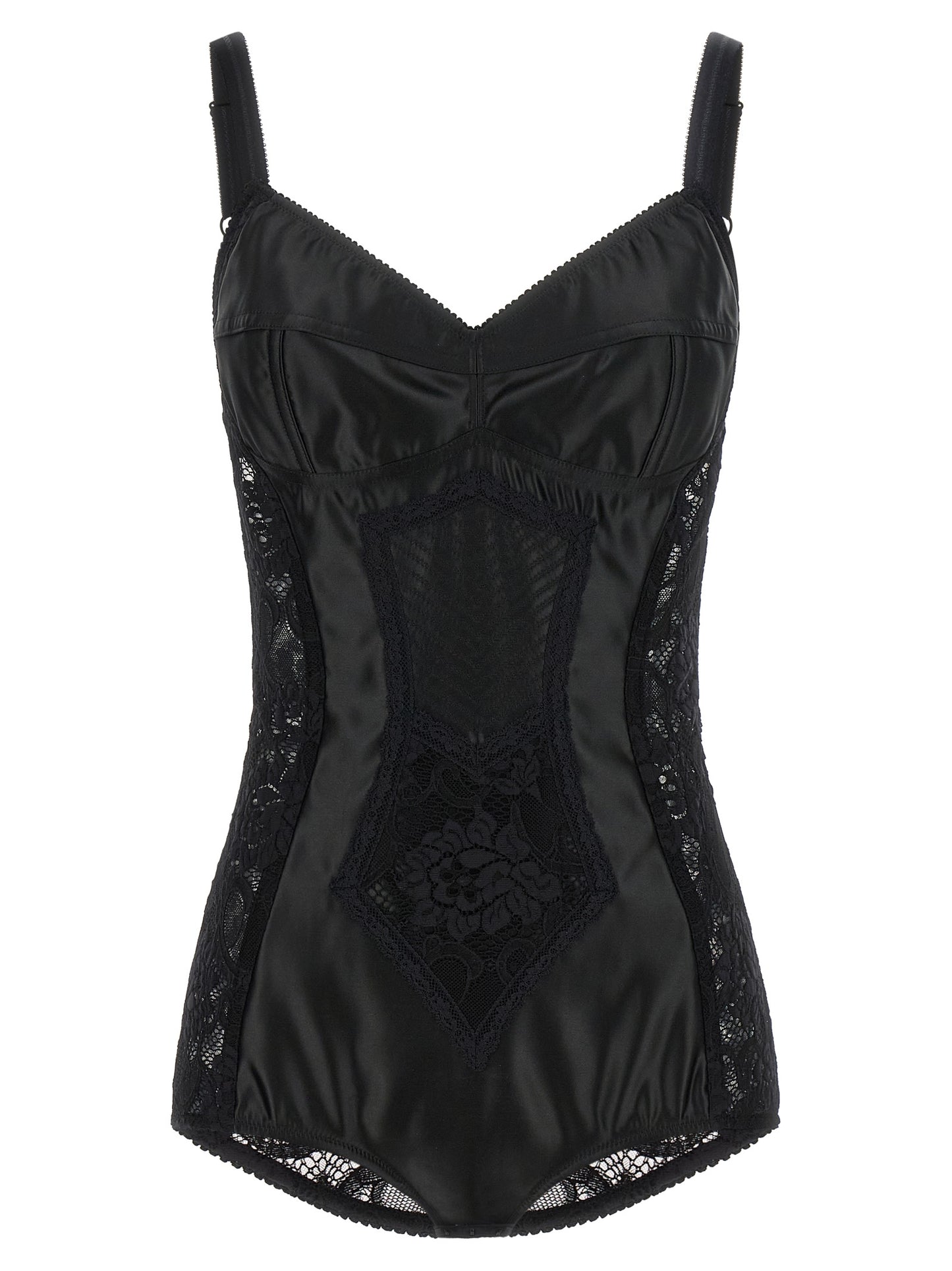 Dolce & Gabbana Black Polyamide Bodysuit