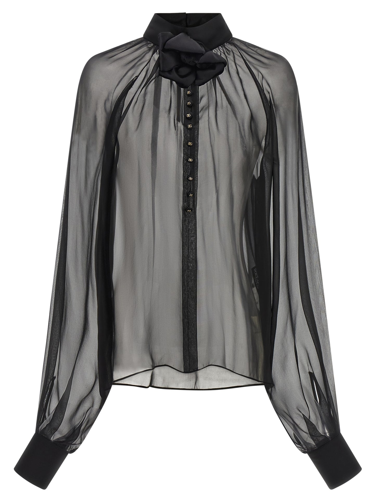 Dolce & Gabbana Black Silk Blouse