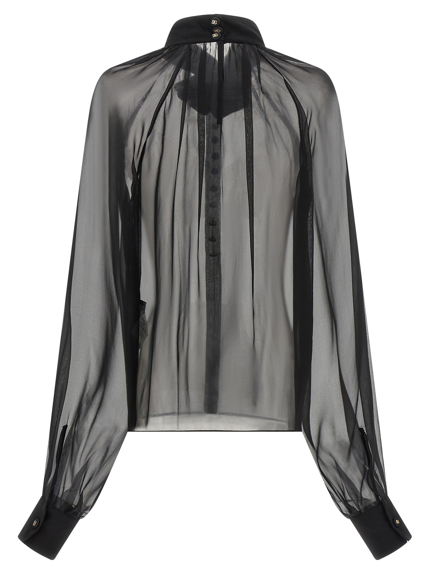Dolce & Gabbana Black Silk Blouse