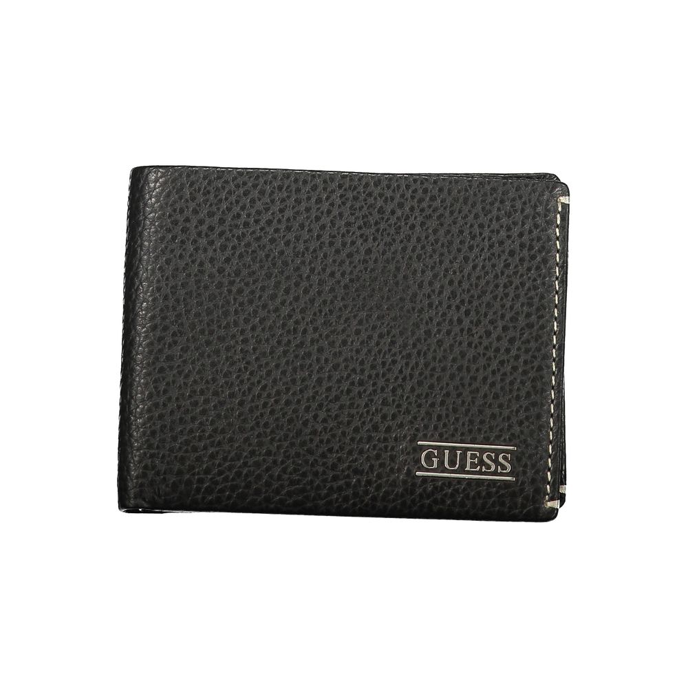 Guess Jeans Black Leather Men's Wallet