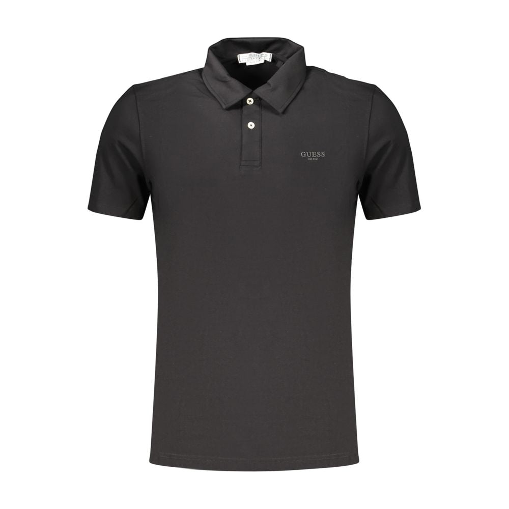 Guess Jeans Black Cotton Men's Polo