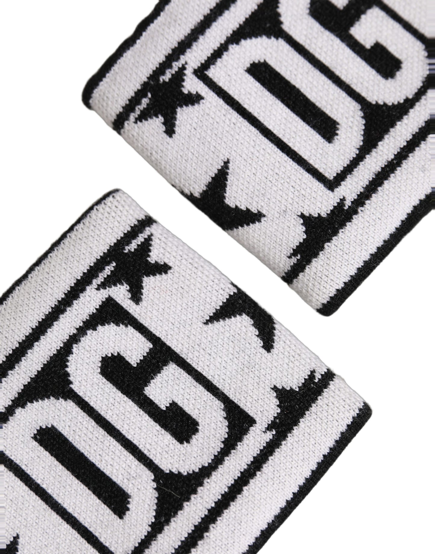 Dolce & Gabbana Men Set White Black Wool Logo #DGMILLENNIALS Wristband