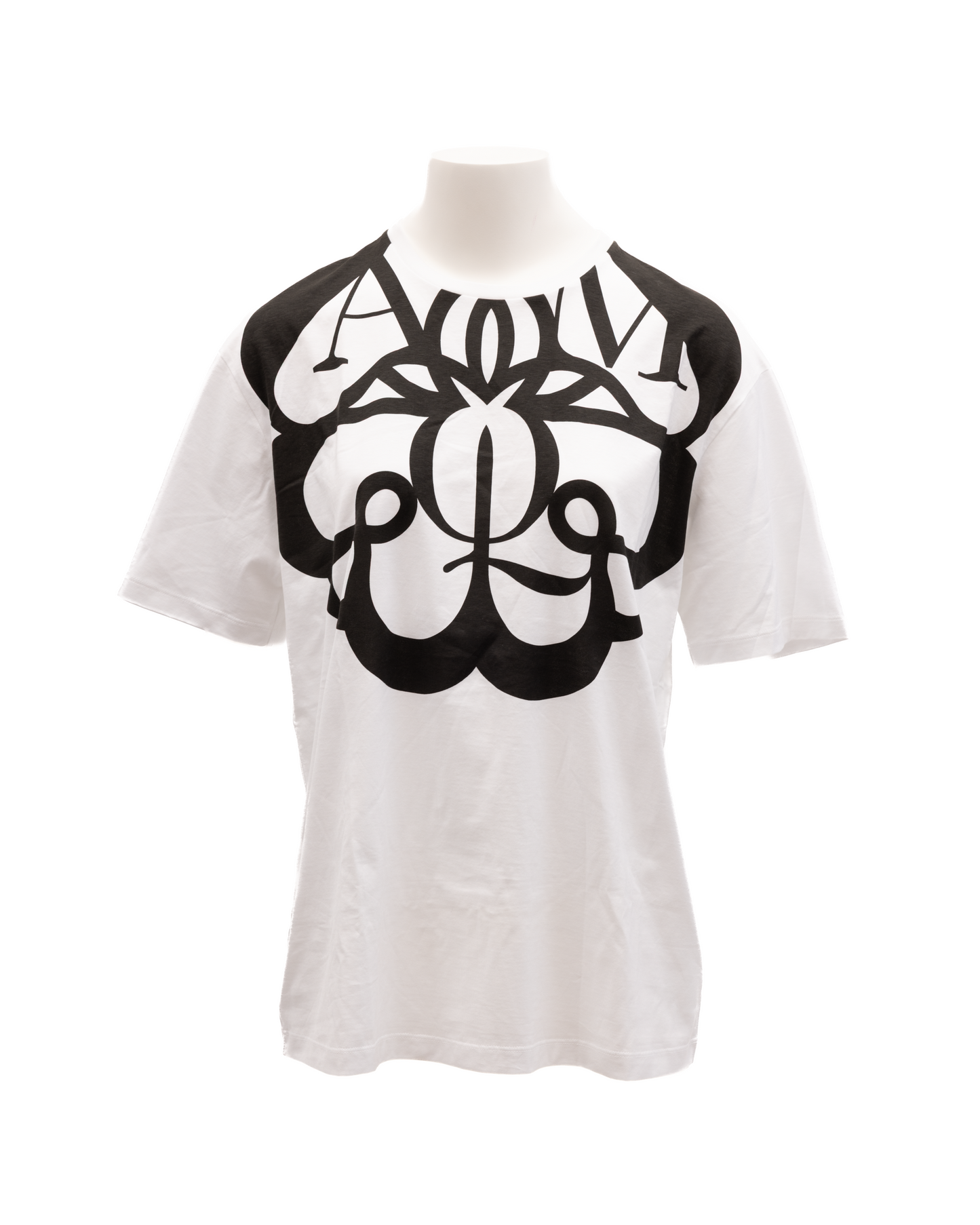 Alexander McQueen White Cotton Printed T-shirt